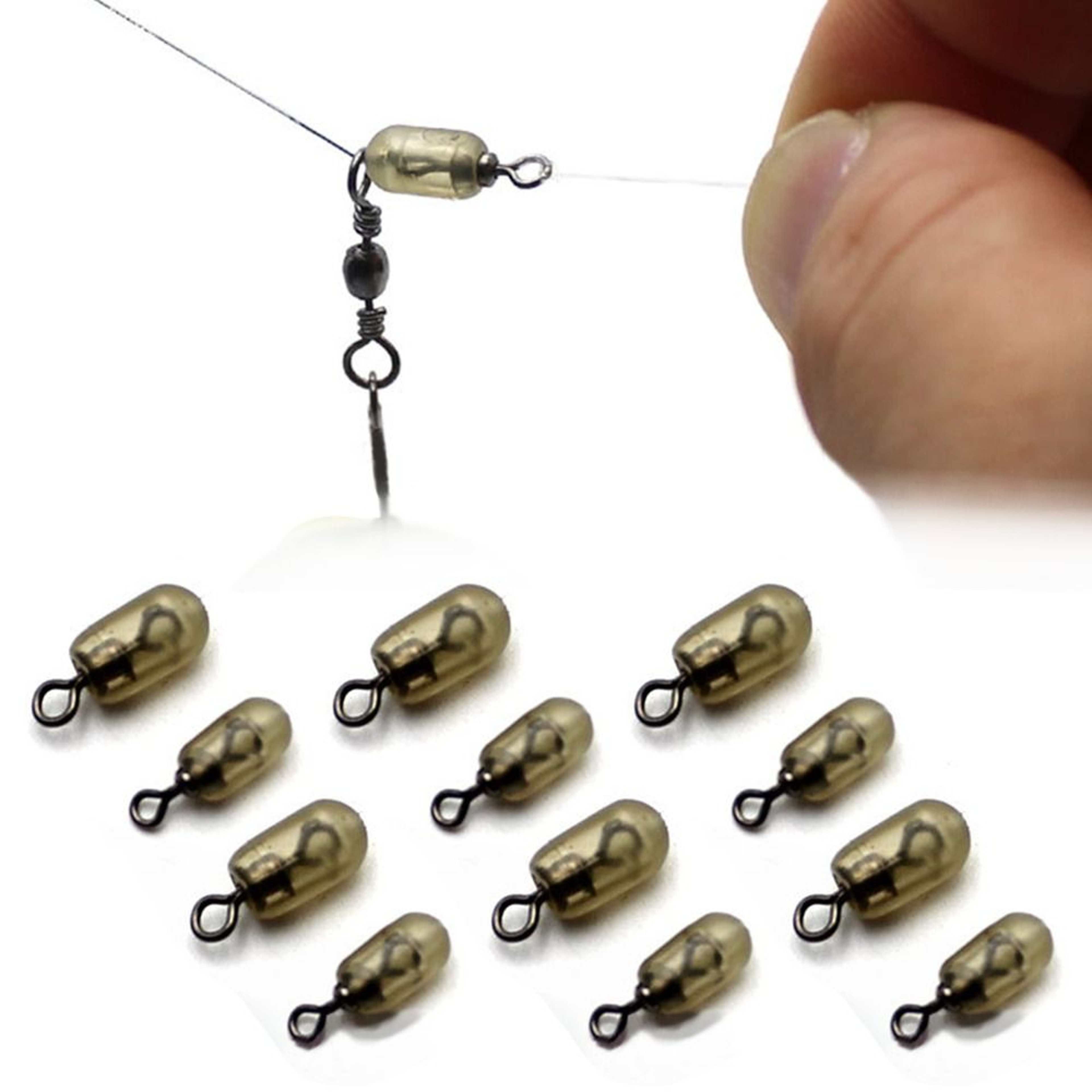 Fishing Spinner Swivel, Quick Change Accessories, Feeder Coarse Stop Beads for Carp Fishing – view 2