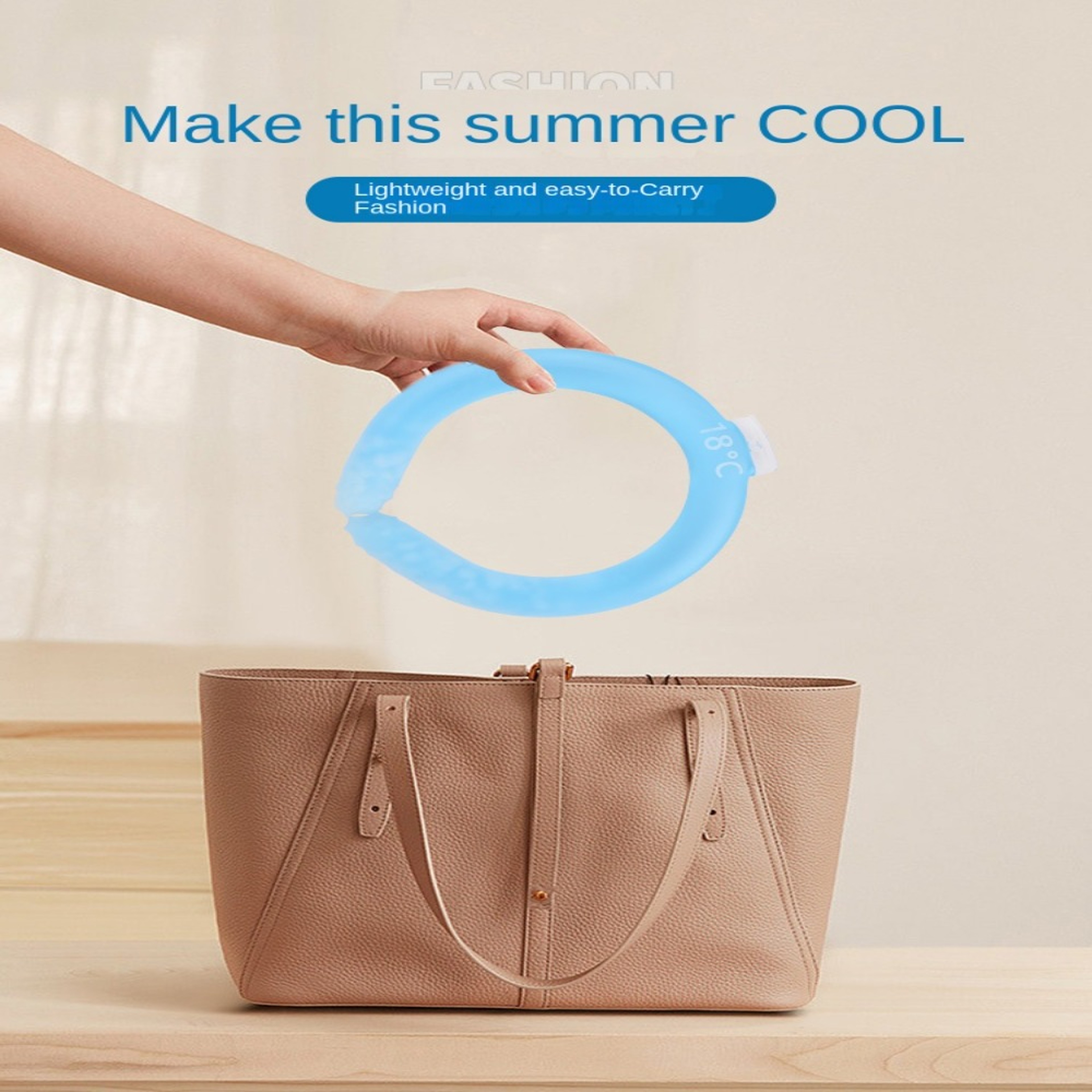 Cooling Neck Wraps, Reusable Ice Pack, Neck Cooler Gel Liquid Ice Maker – view 3
