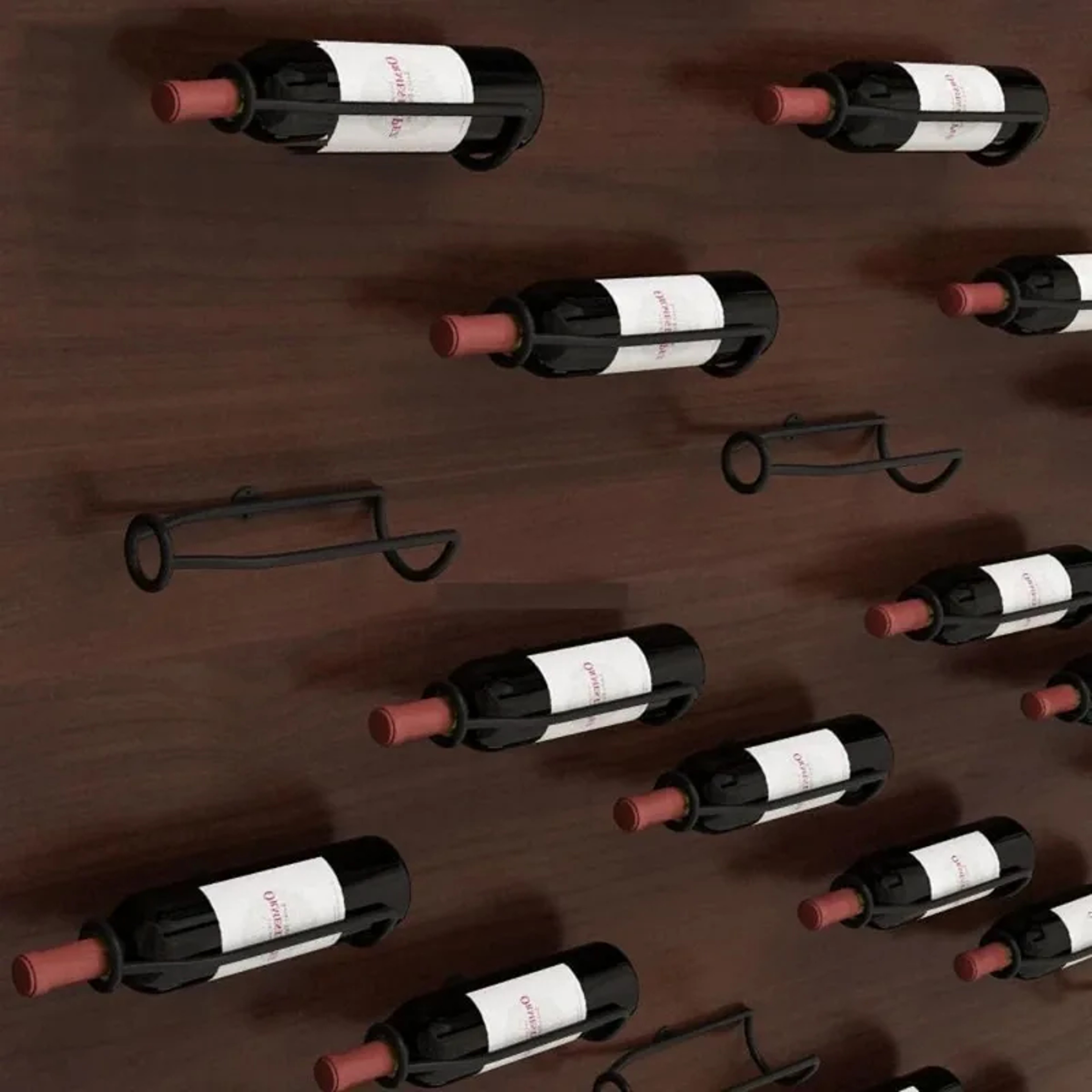 Wall Mounted Single Decorative Wine Rack, European Style Suspension Frame, Creative Wine Display Rack – view 2