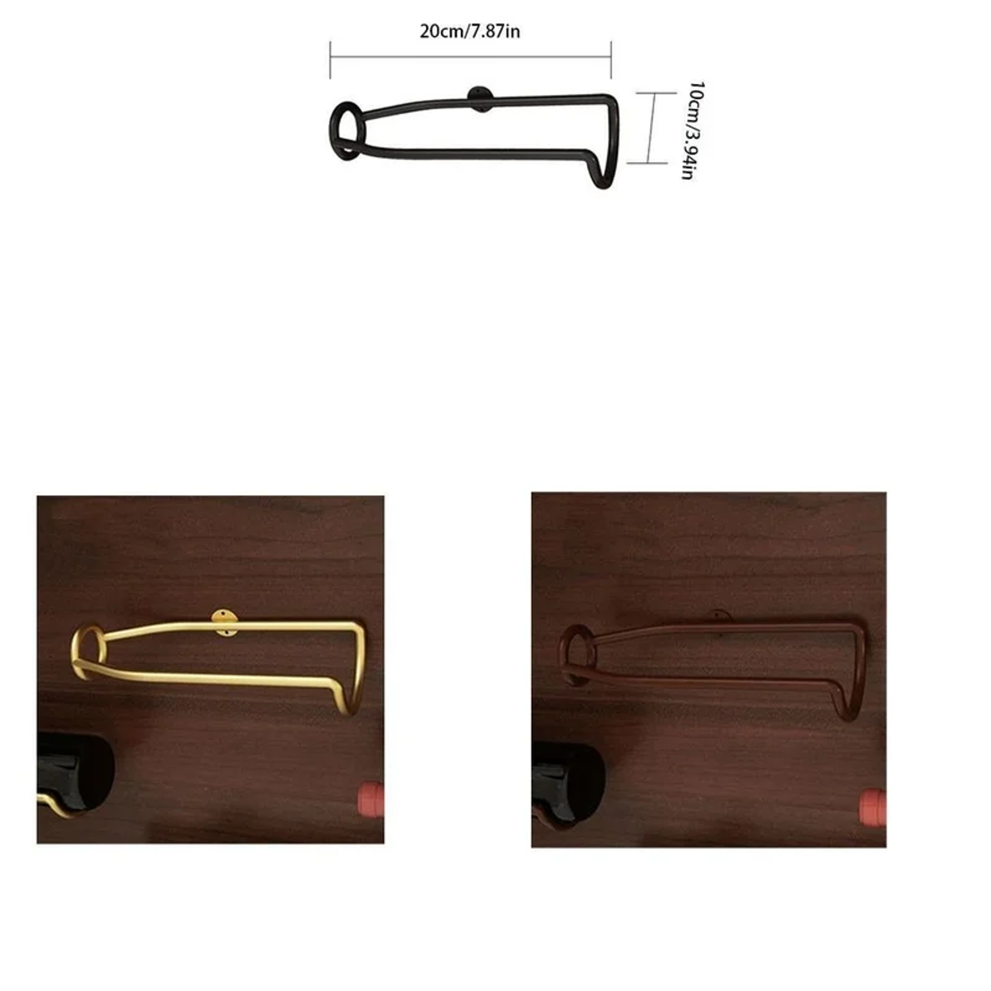 Wall Mounted Single Decorative Wine Rack, European Style Suspension Frame, Creative Wine Display Rack – view 6
