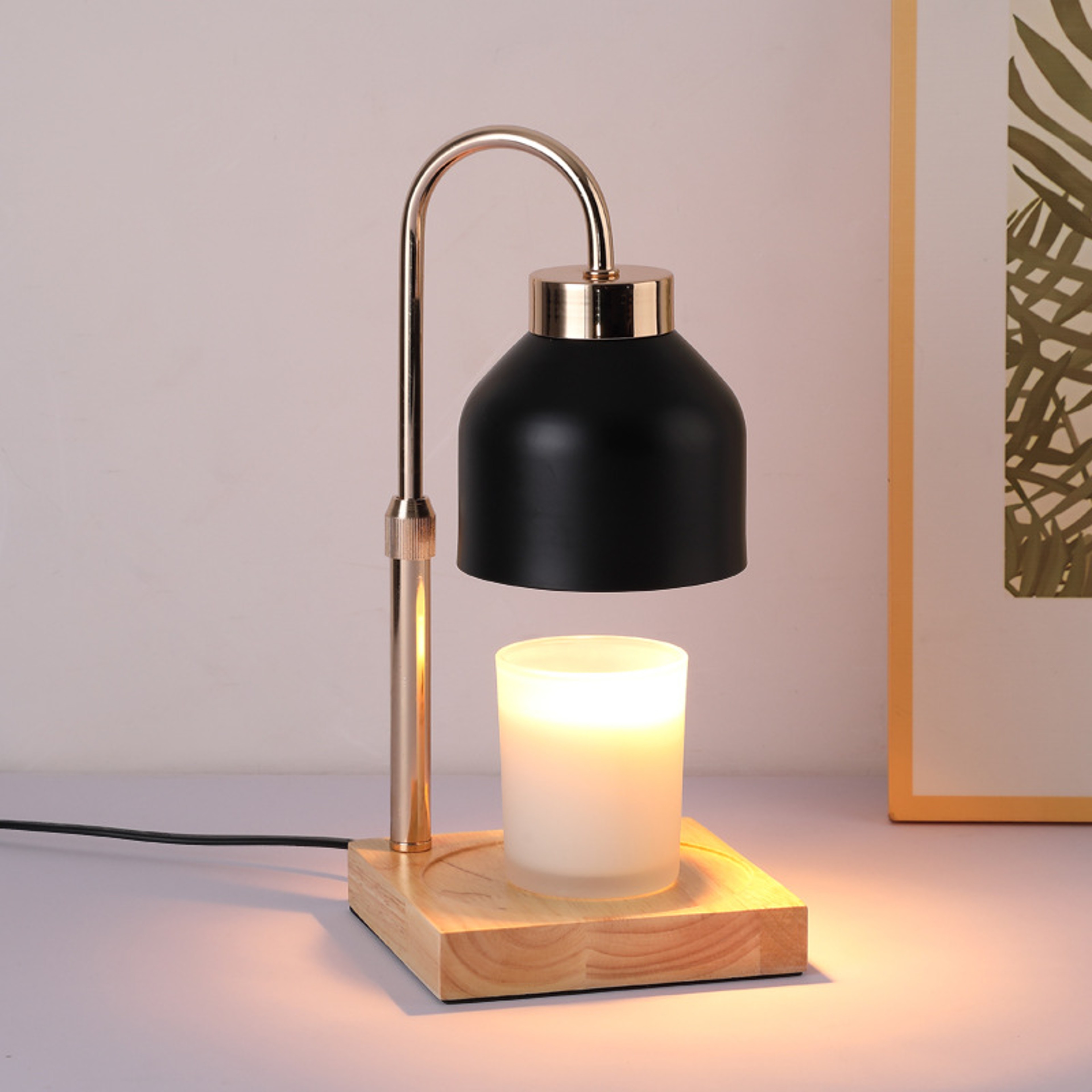 New Home Decor Gift for Women, Candle Warmer Lamp with Timer Dimmer, Adjustable Height Wax Melt Warmer – view 7