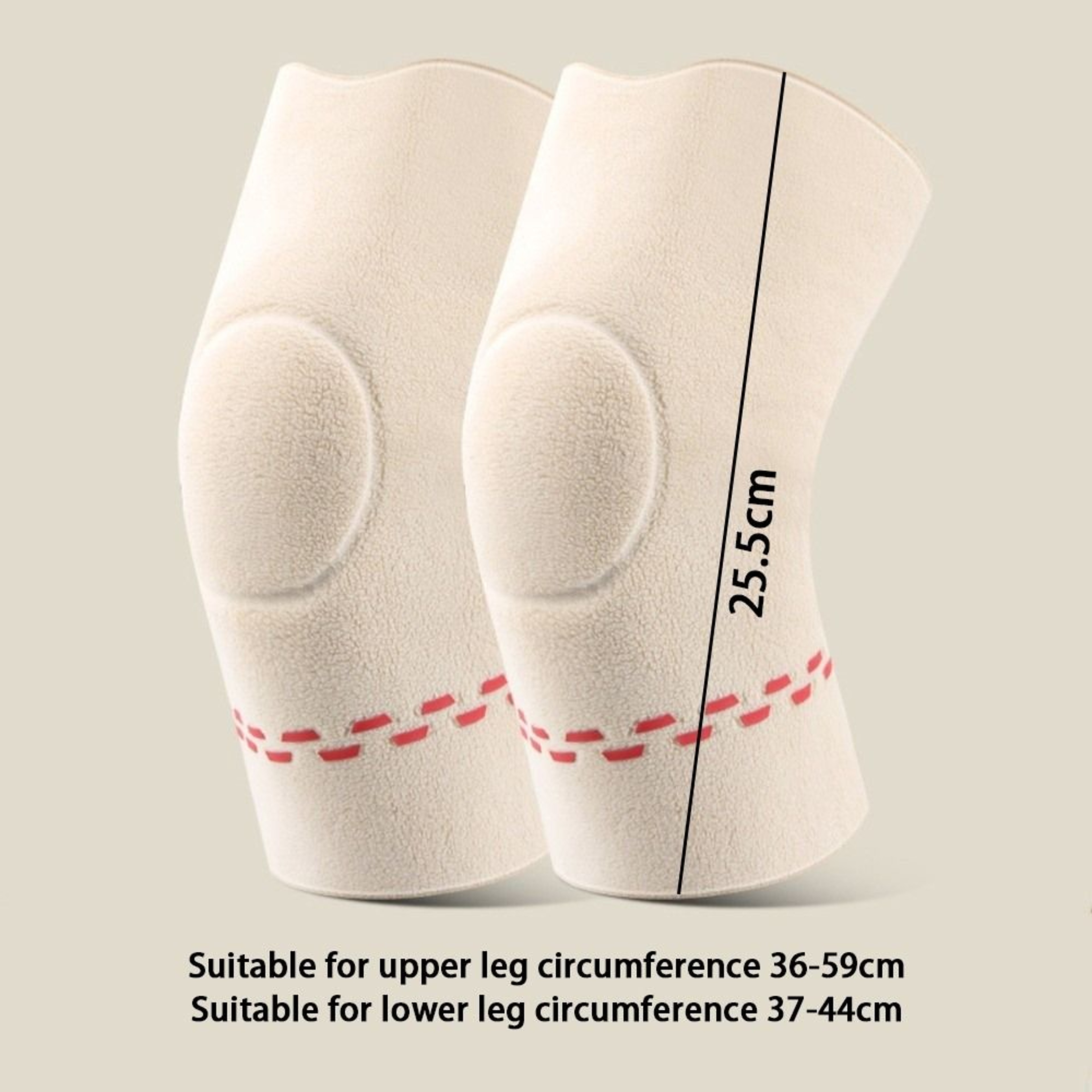Thickened Warm Knee Protector, New Windproof Knee Warmers Cold Proof Double Side Knee Pads for Autumn Winter – view 7