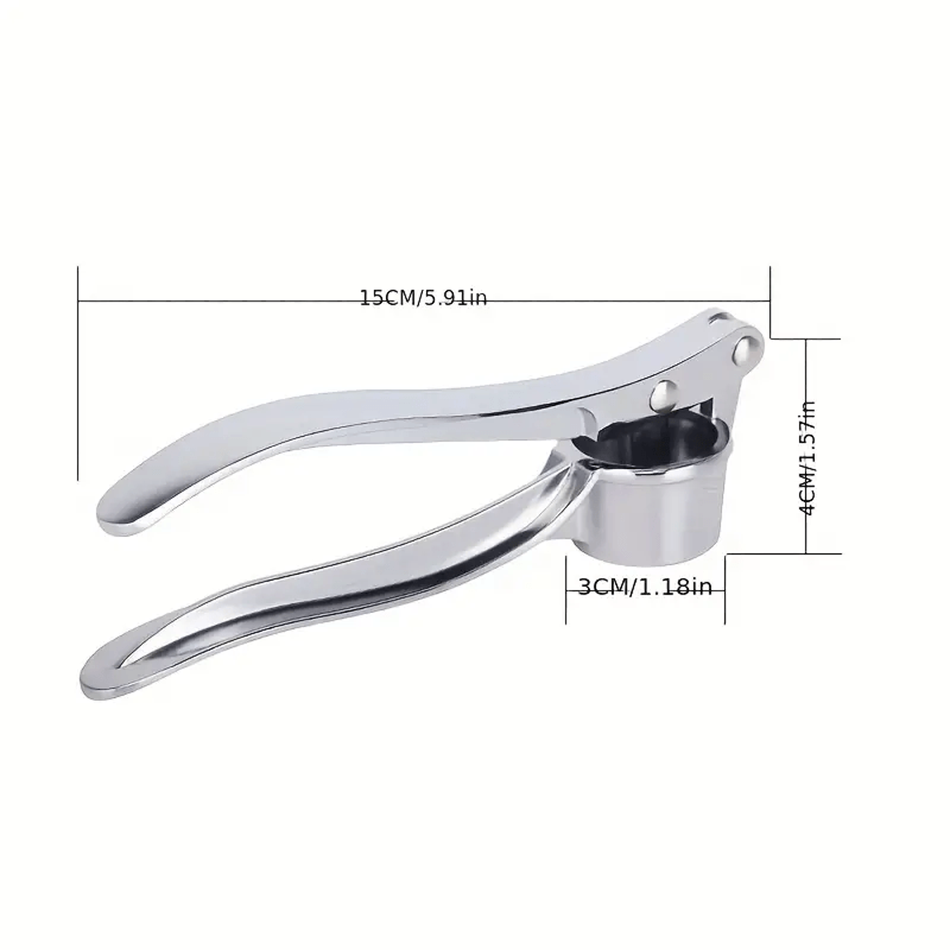 Heavy Duty Mincer for Ginger & Nuts, Professional Stainless Steel Garlic Press, Effortless Squeeze – view 6
