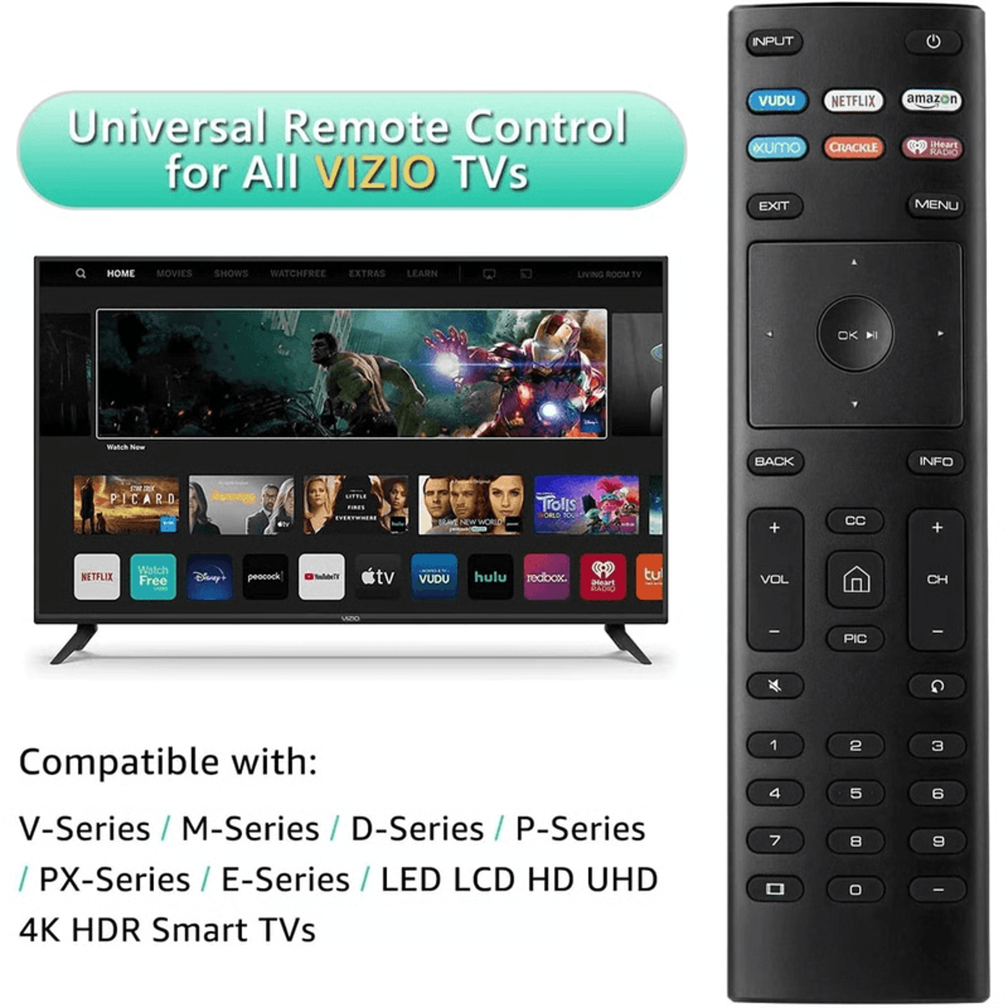 Universal Smart TV Remote For Netflix Amazon  More  Seamless Control 2