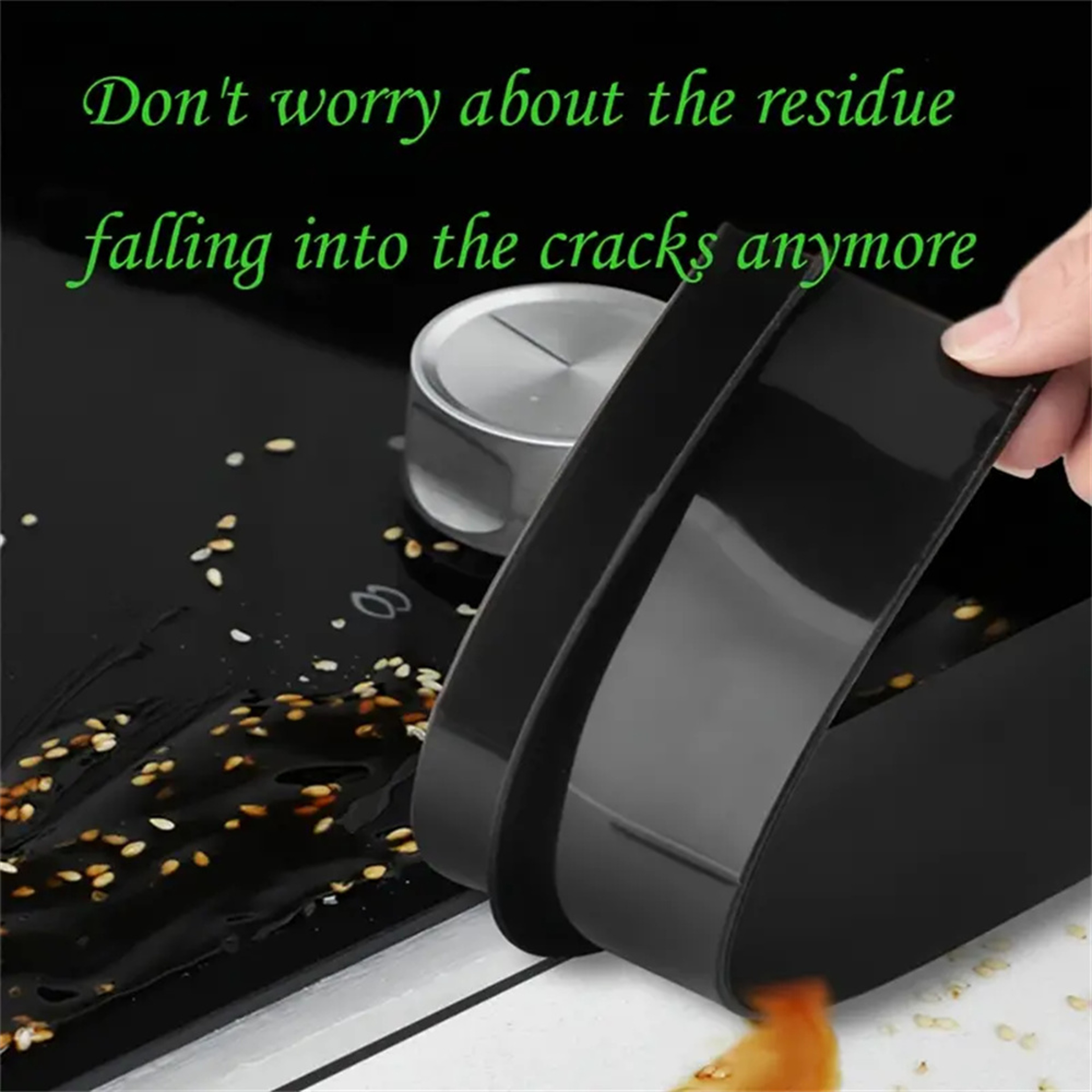 Flexible Silicone Gap Cover For Stove  Counter  No More Food Crumbs 3