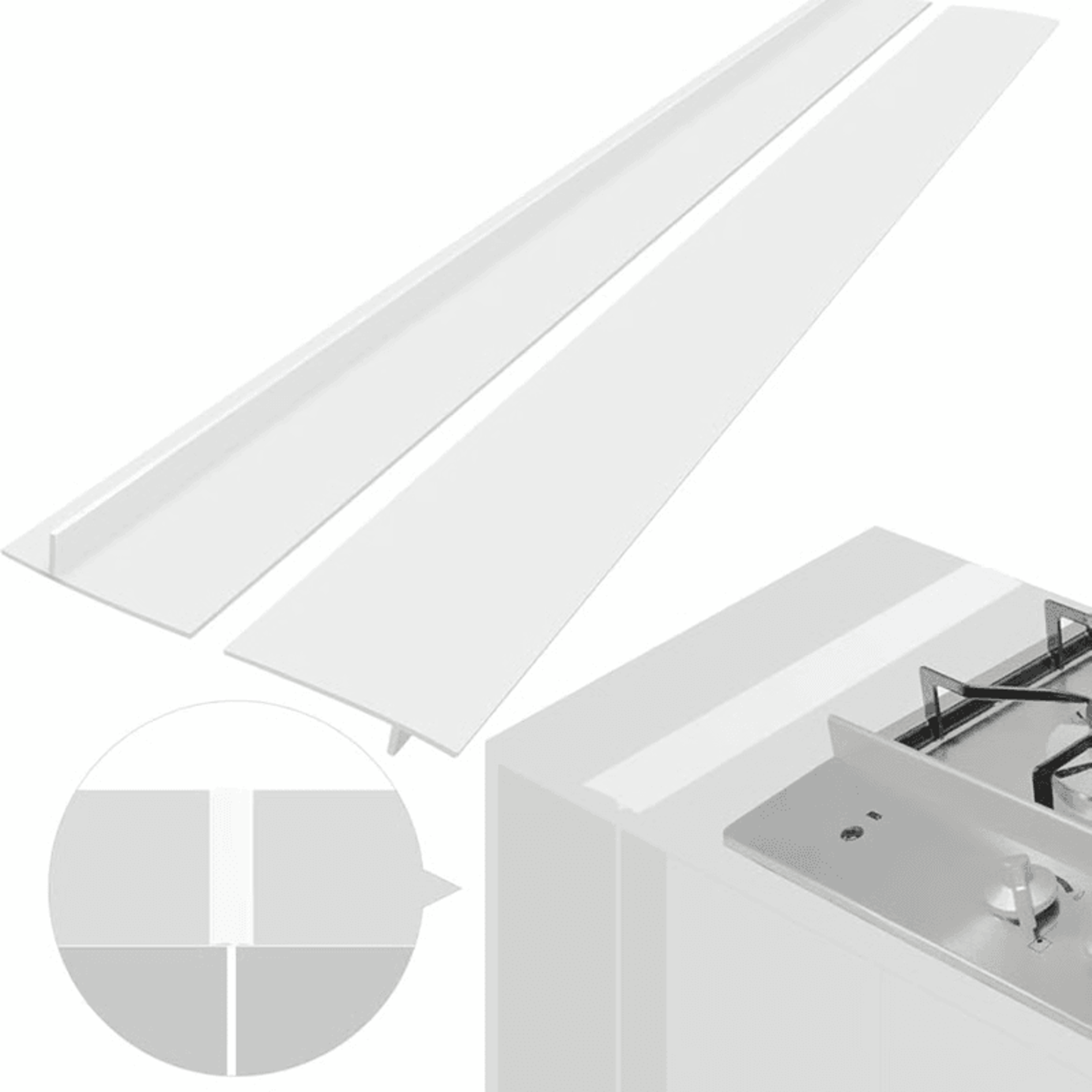 Flexible Silicone Gap Cover For Stove  Counter  No More Food Crumbs 6