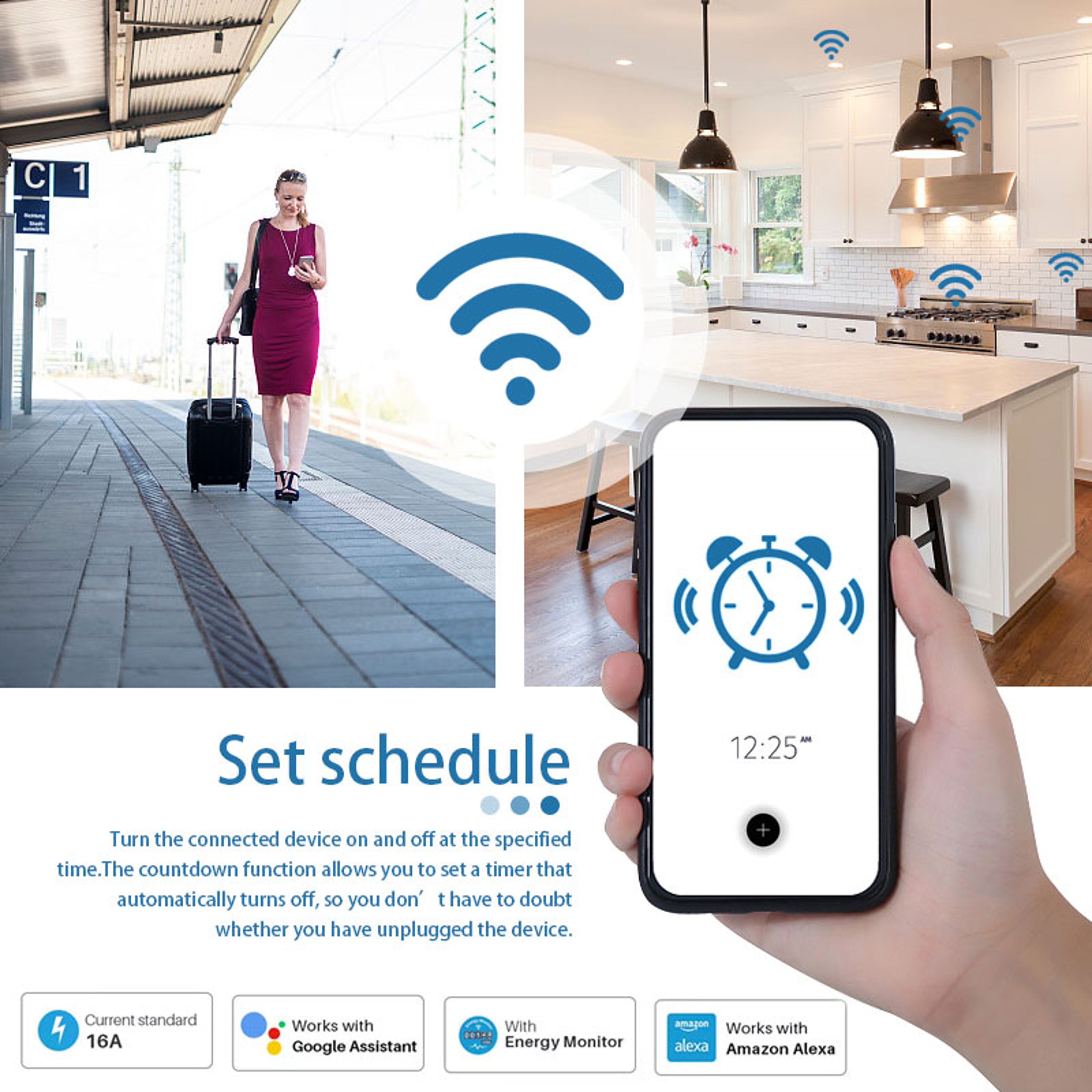 WiFi Smart Power Socket With Voice Control Timing  Energy Saving 2