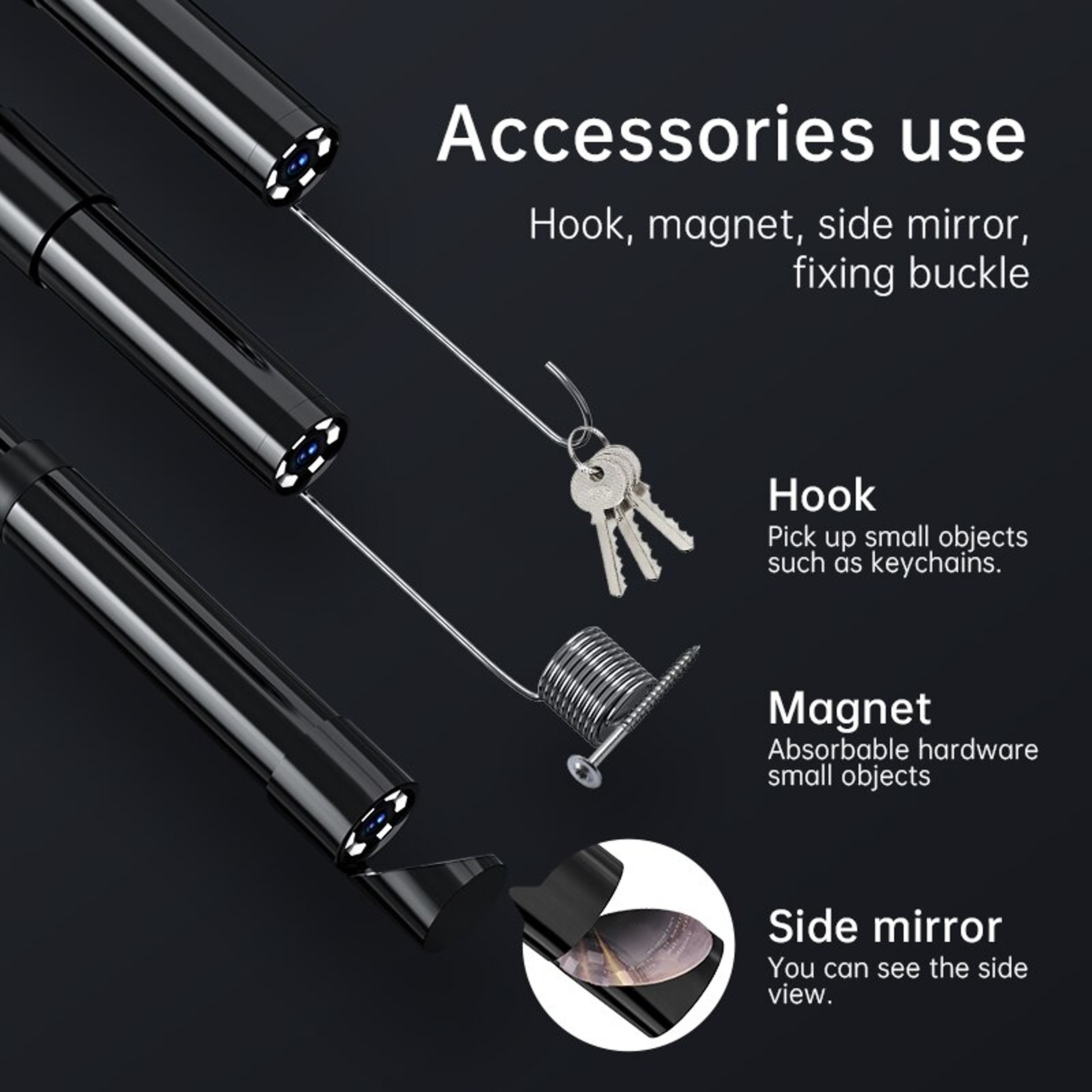 Industrial Endoscope Camera  Waterproof Borescope For Car Sewer And Pipe Inspections 5