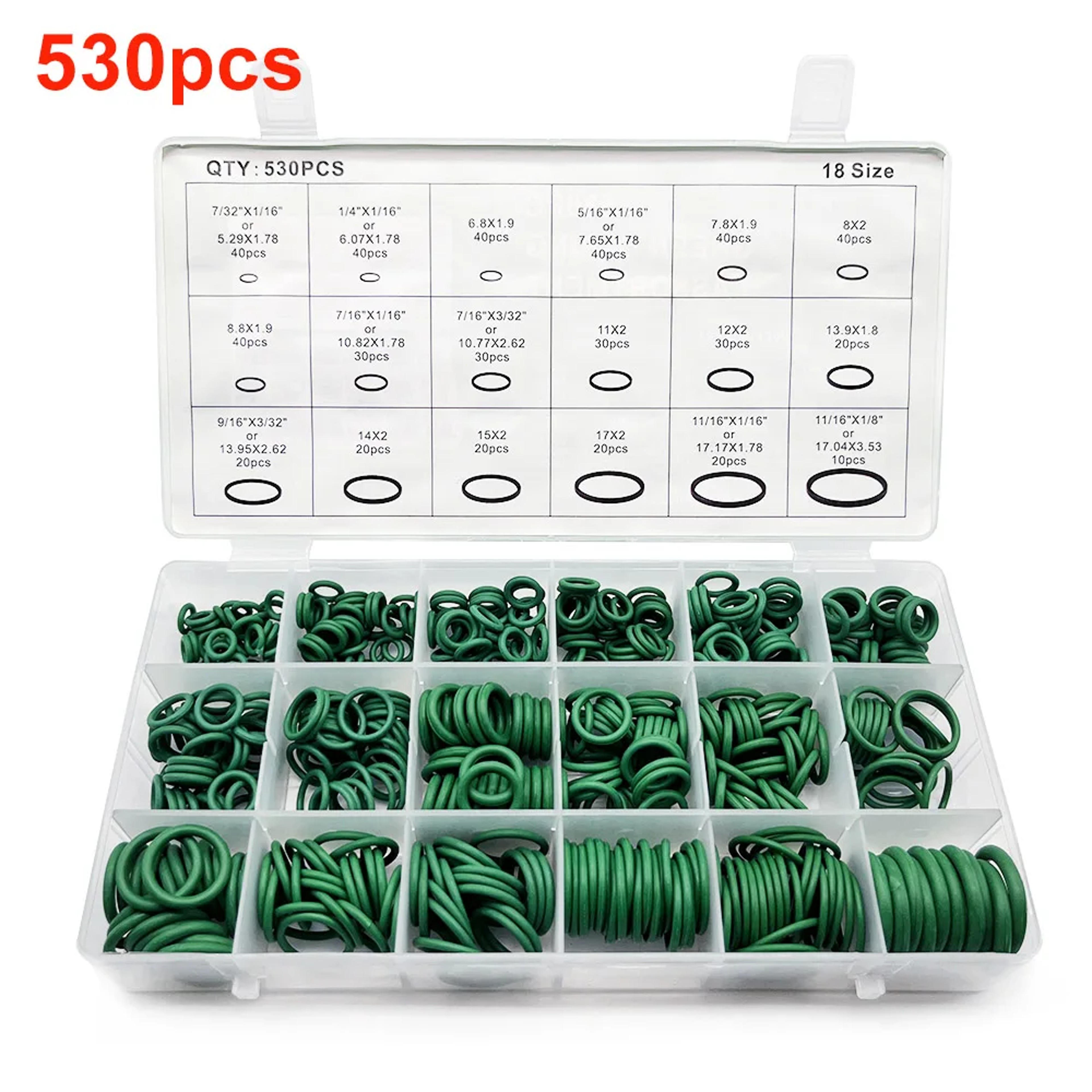 Sealing Ring Kit For Car AC System  Air Conditioning Gasket Washer Set 6