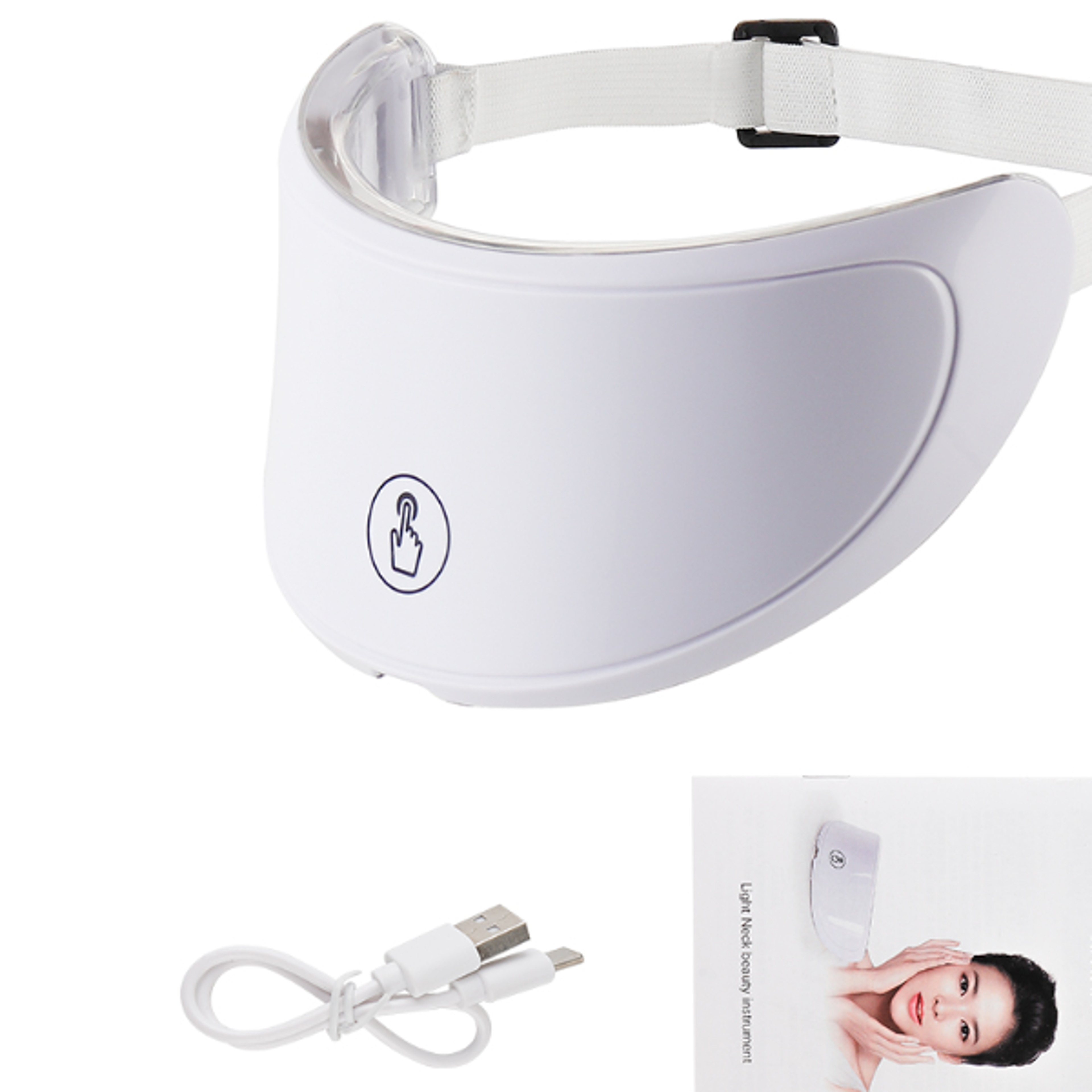 Face and Neck Beauty Machine LED Facial Mask Photon Neck Mask with 7 Colors Skin Care Massager