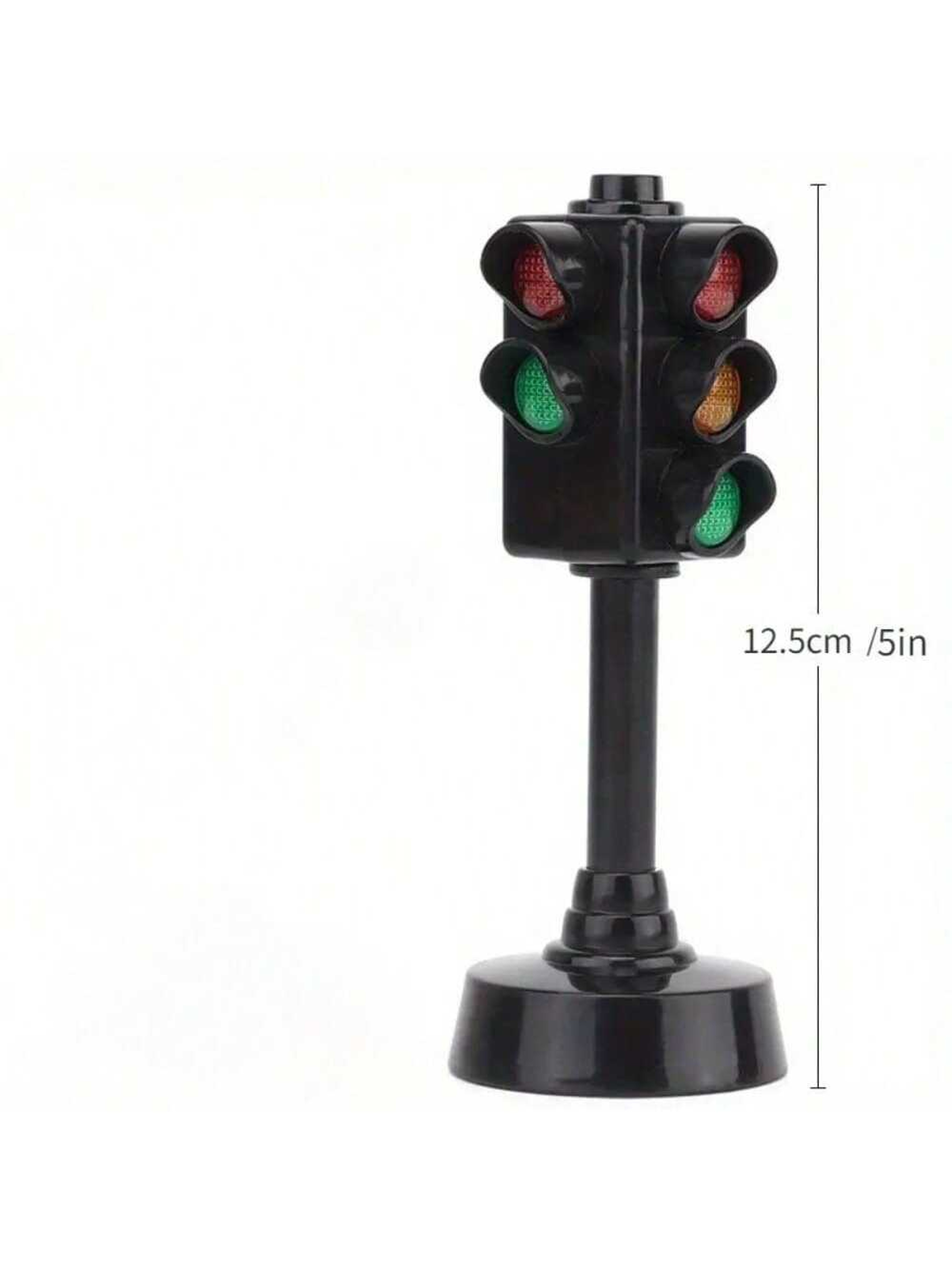 Mini Traffic Signs Road Light Block Puzzle Toy Kids' Safety Education Traffic Light Set – view 2