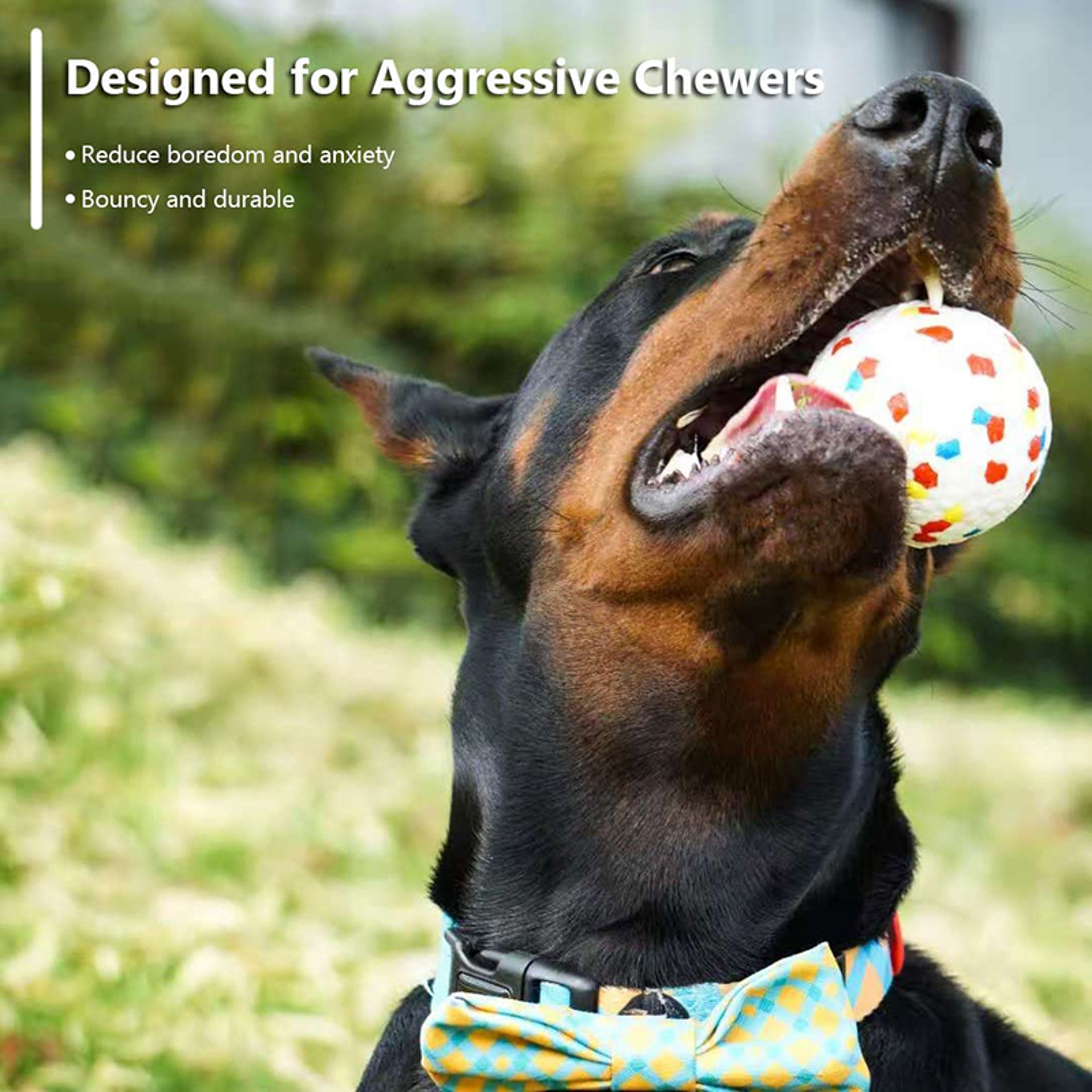 Bite Resistant Dog Chew Ball Toy for Small & Large Dogs | High Elasticity  Interactive Pet Toy – view 3