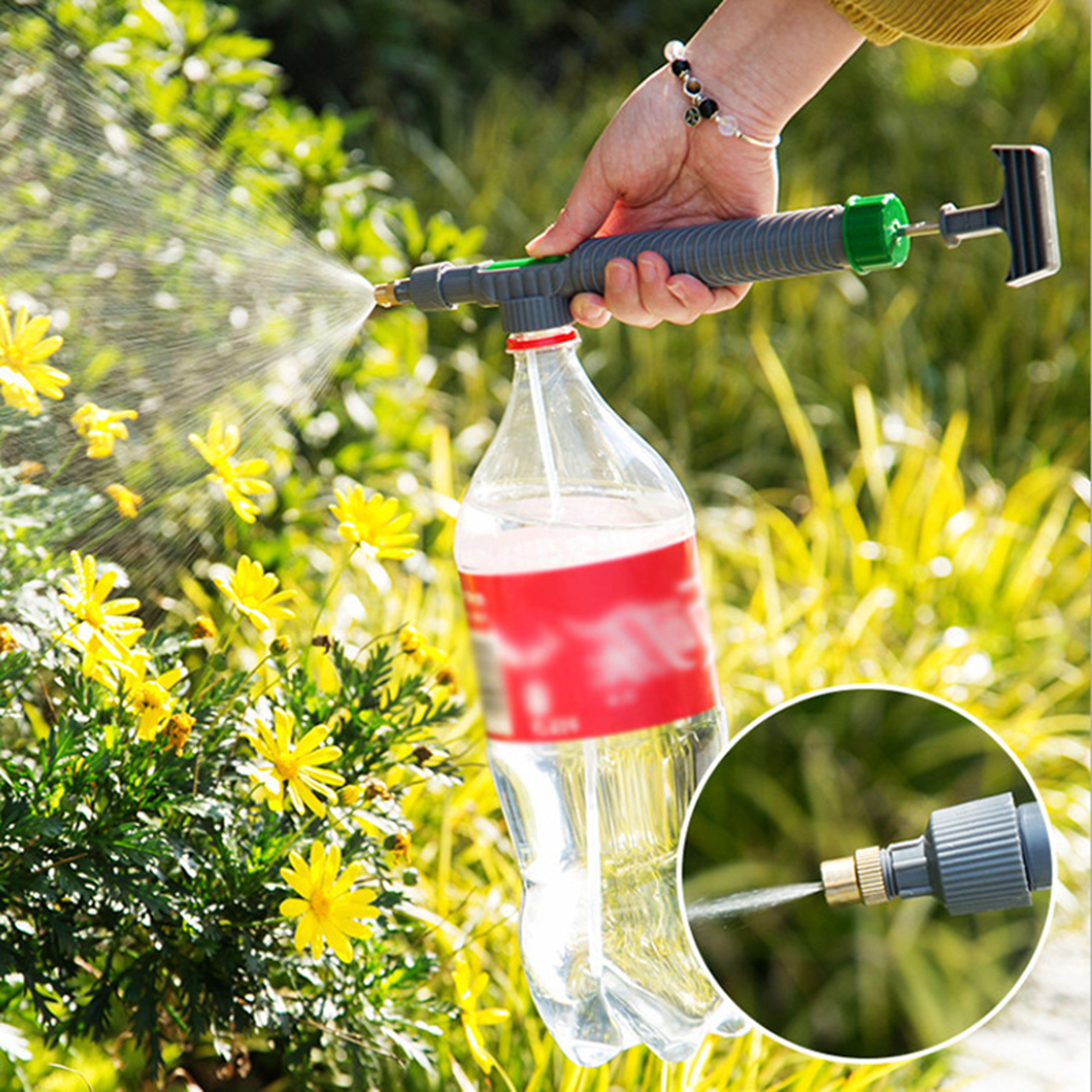 High Pressure Air Pump Manual Sprayer with Adjustable Nozzle  Garden Watering Tool for Agriculture – view 1