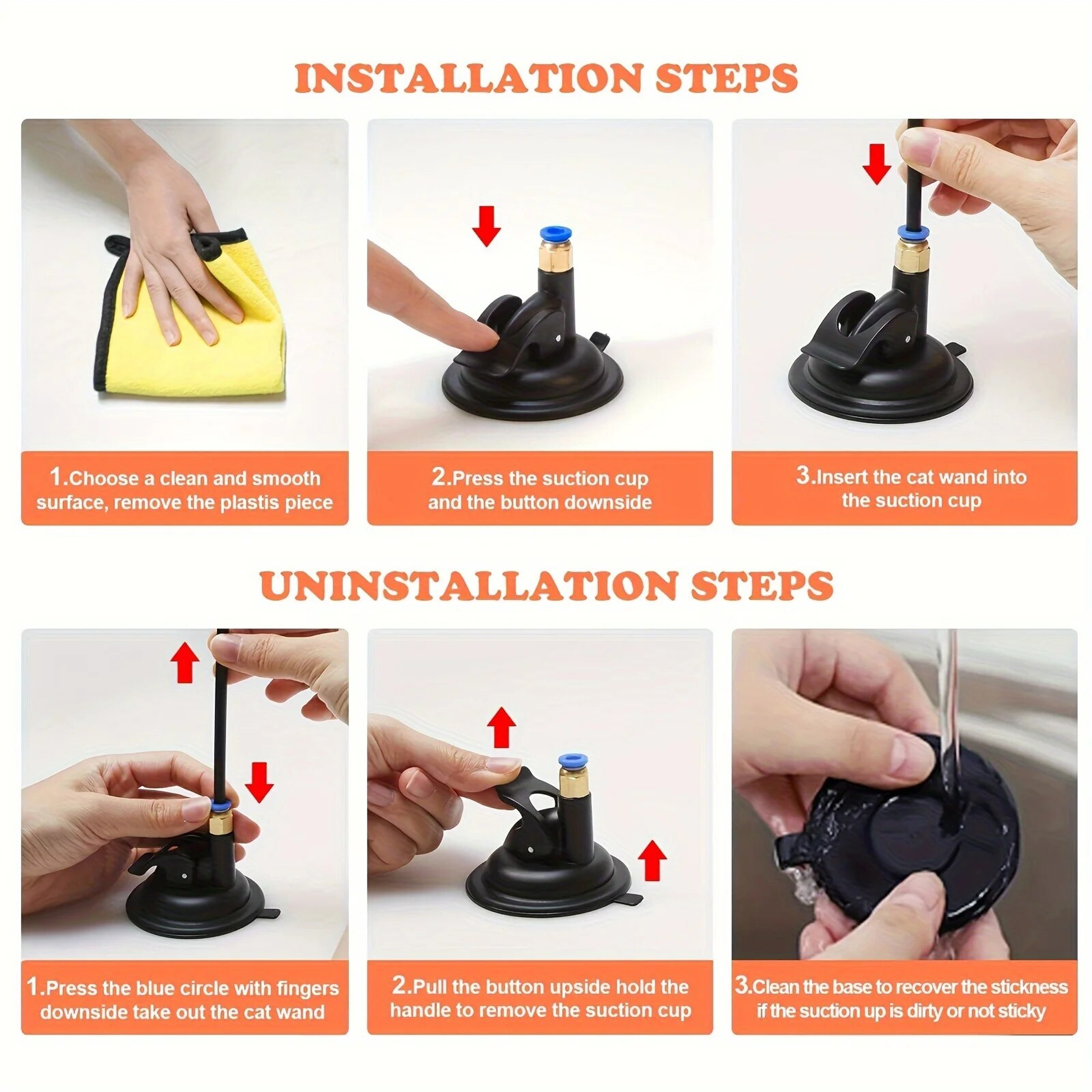 Interactive Bell & Feather Wand  Suction Cup Pole for Exciting Cat Playtime  Ultimate Toy for Fun Adventures – view 5