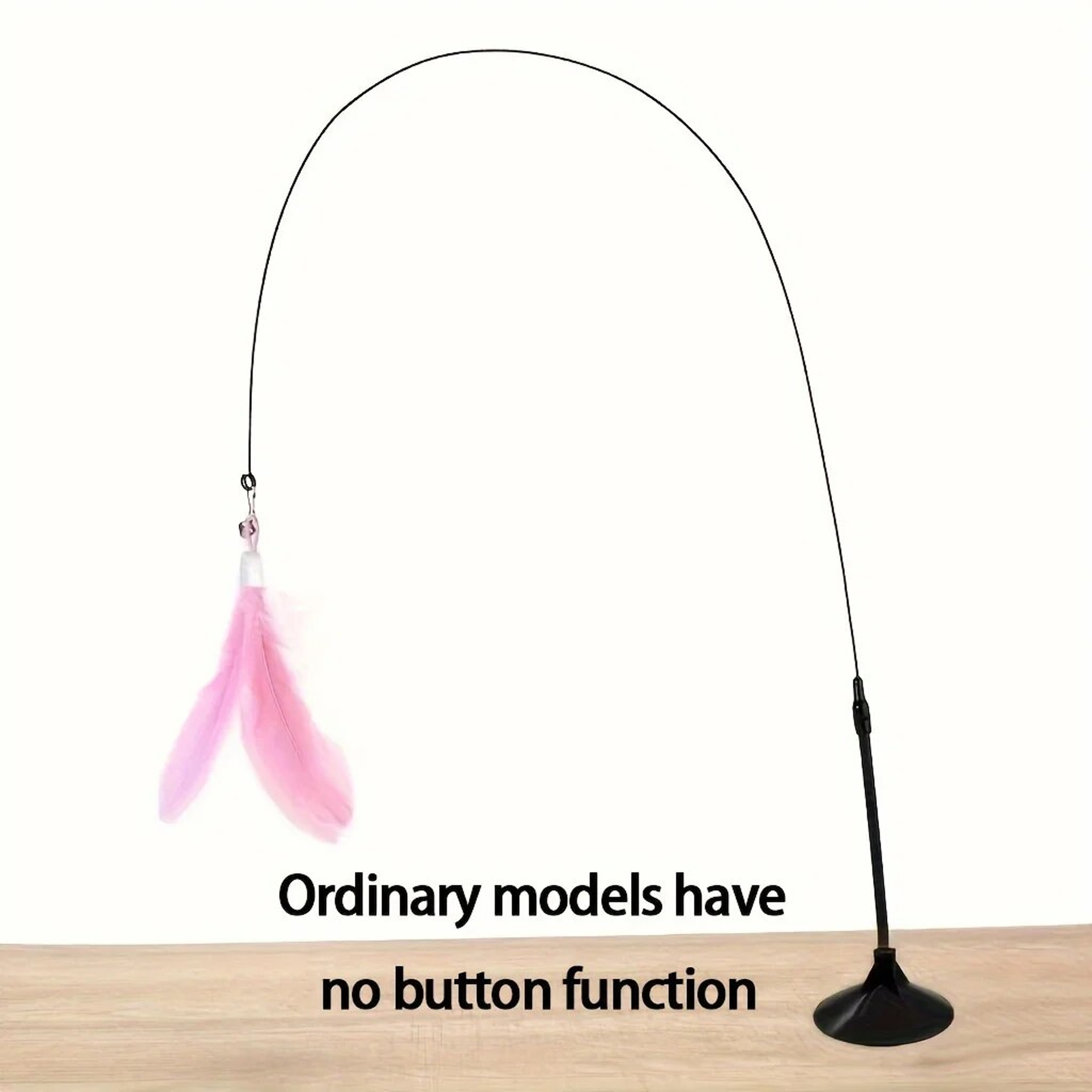 Interactive Bell & Feather Wand  Suction Cup Pole for Exciting Cat Playtime  Ultimate Toy for Fun Adventures – view 10