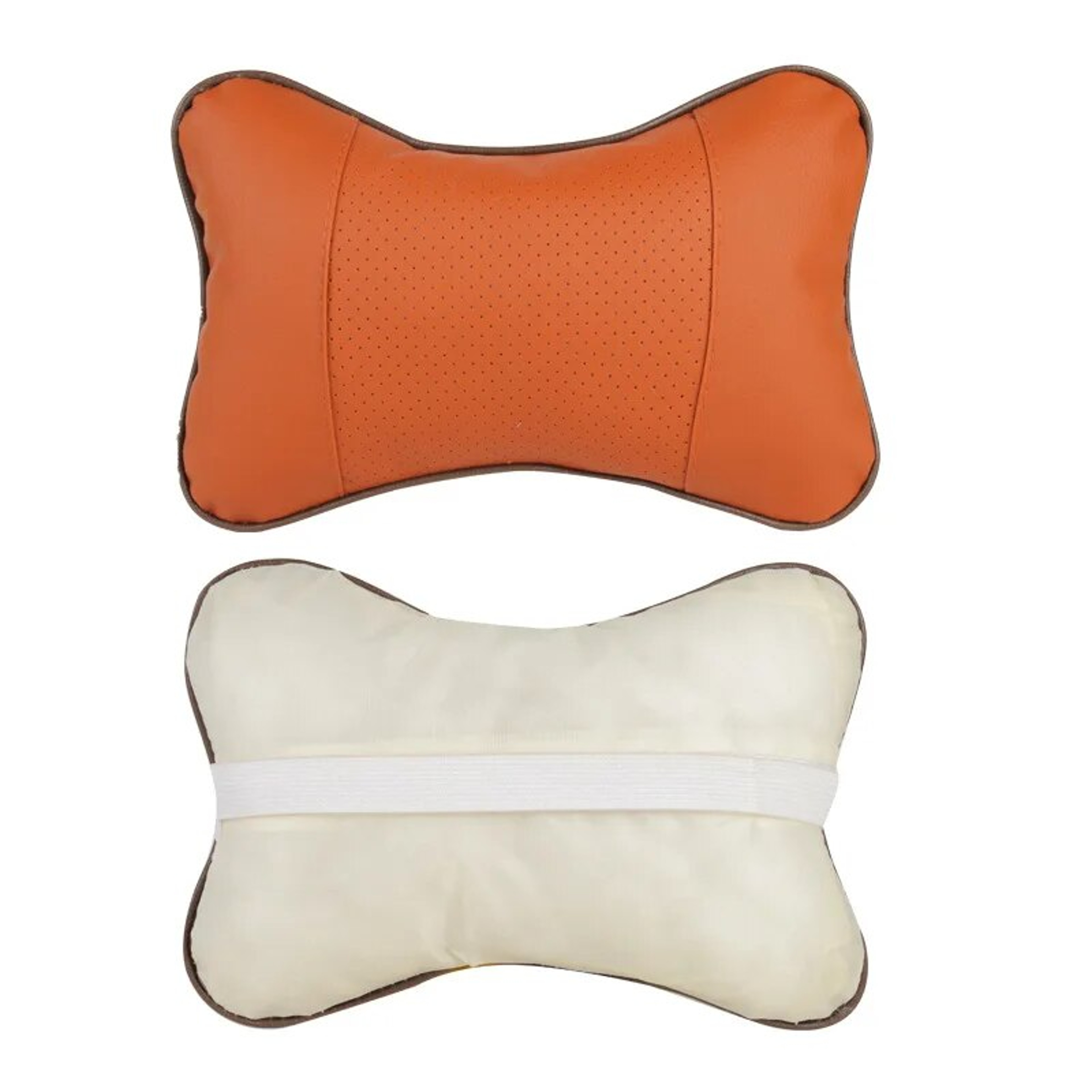 Car Neck Pillows Both Side Pu Leather 1pcs Pack Headrest For Head Pain Relief Filled Fiber Universal Car Pillow – view 3