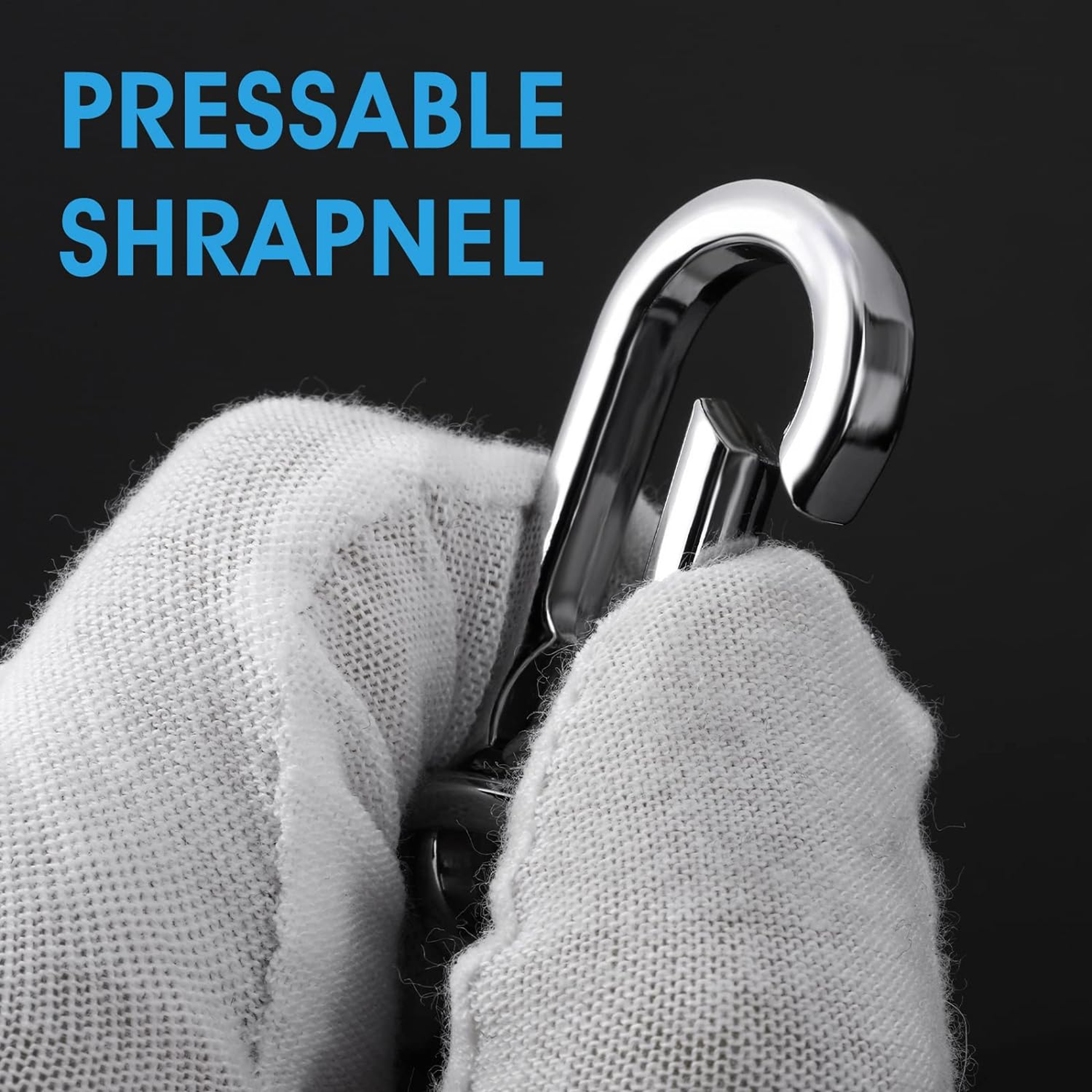 Durable Metal Carabiner Clip Keychain  Sturdy Hook Holder for Car Keys, Key Rings & Organizers – view 4