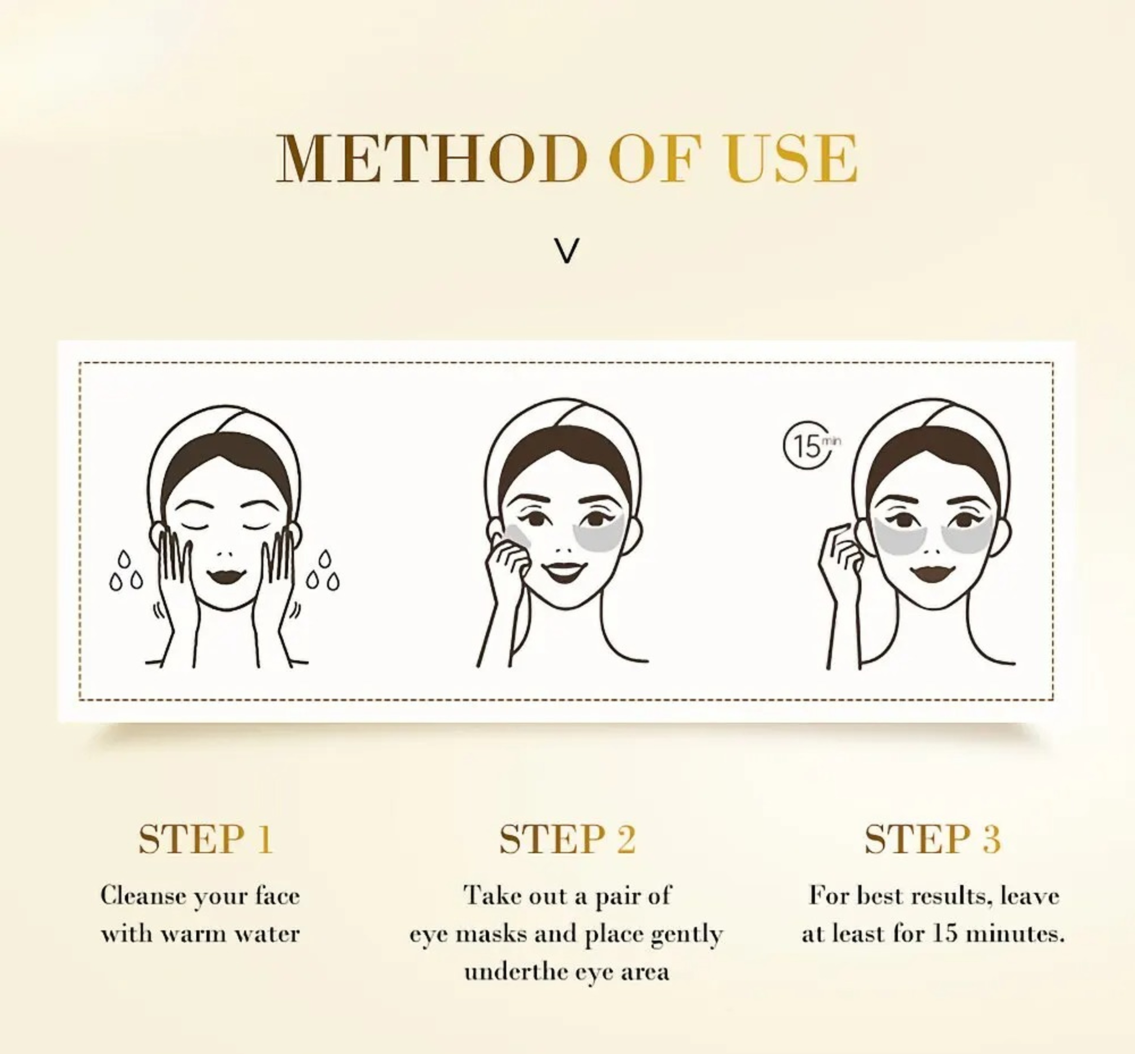 Golden Moisturizing Collagen Eye Mask for Nourishing & Relieving Eye Fatigue Korean Skin Care – view 6