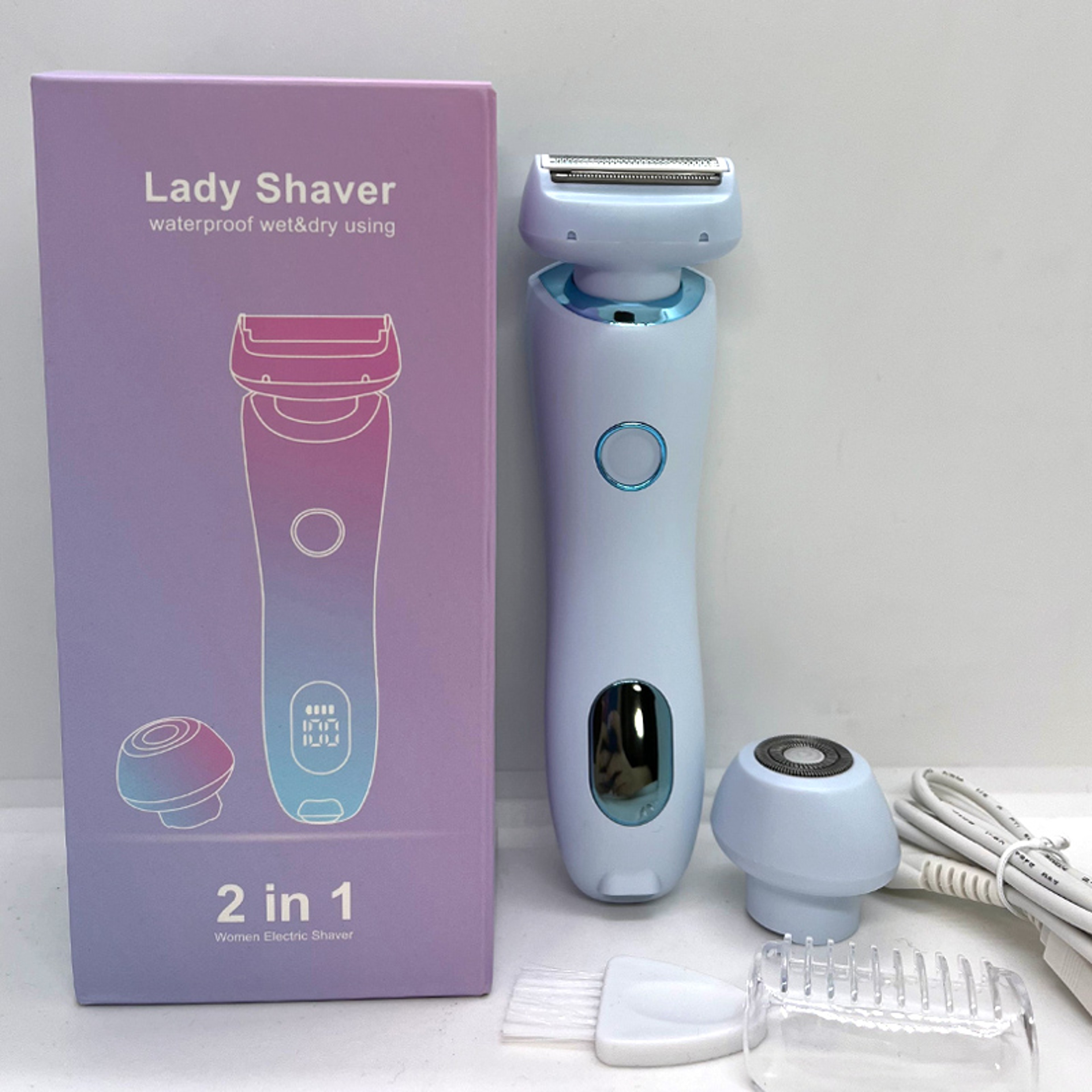 Electric Razor for Women  Waterproof Trimmer for Face, Underarms, Legs, and Body Hair Removal – view 7