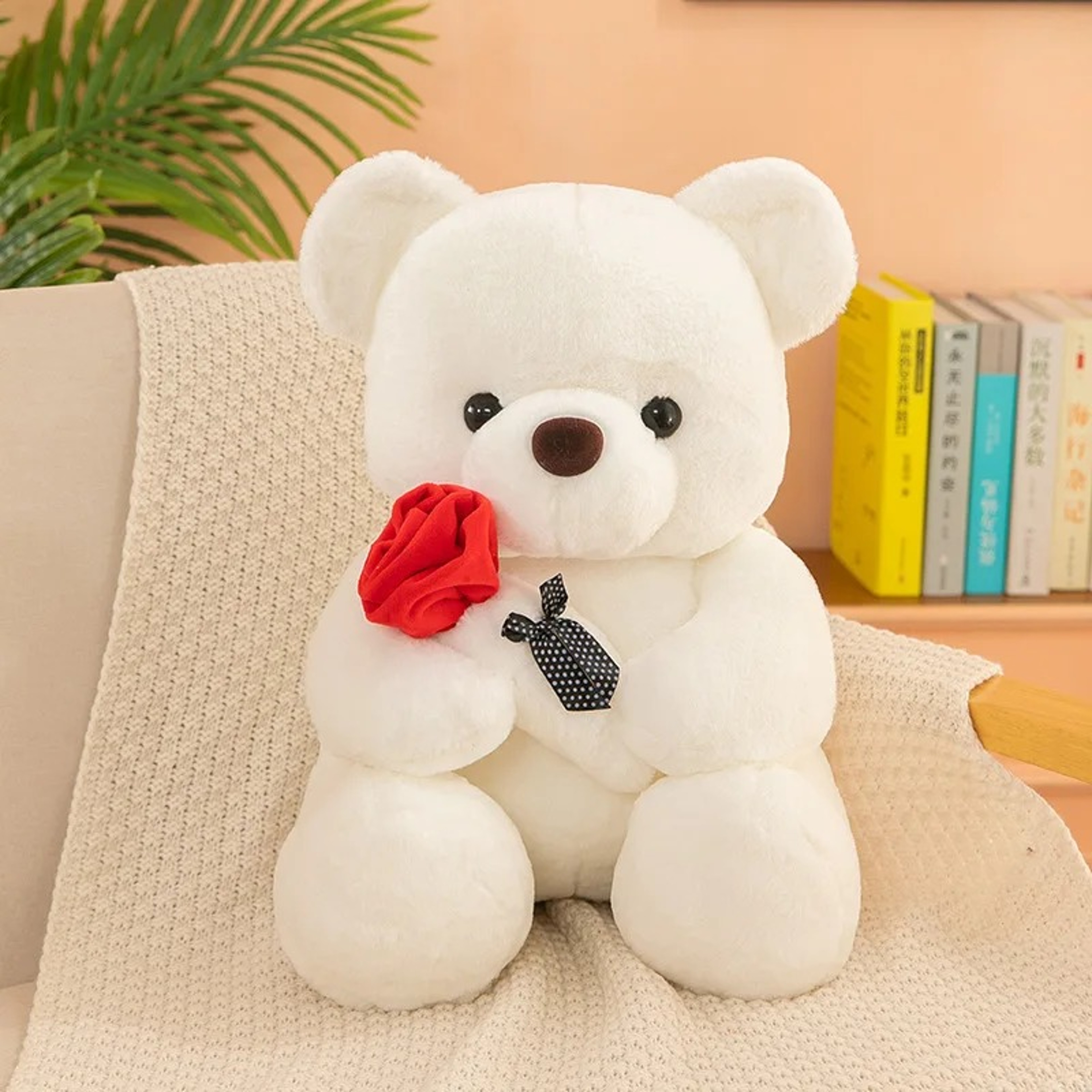 Romantic Teddy Bear with Roses, Plush Gift for Her on Valentine's Day – view 10