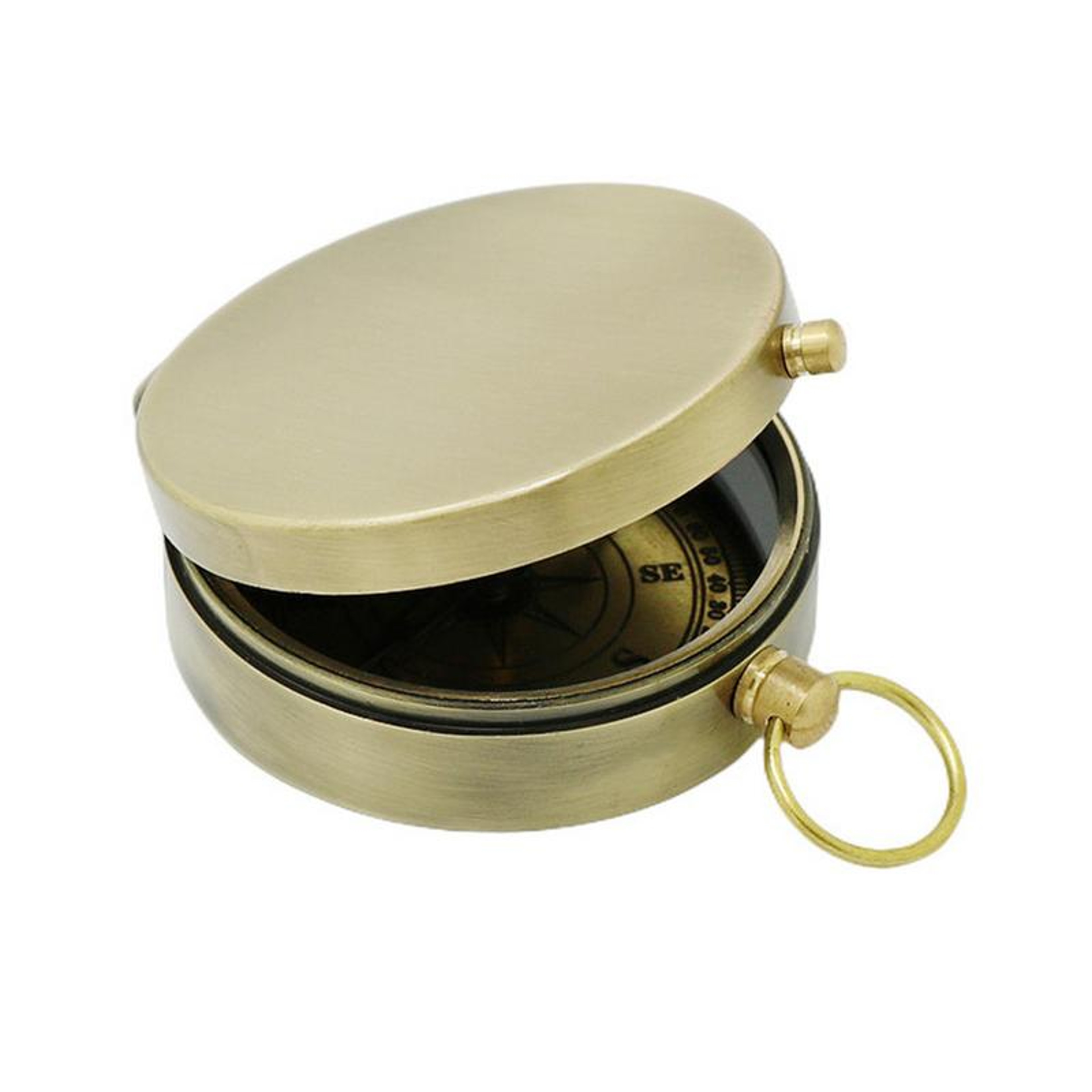 Retro Pocket Compass for Hiking and Camping Reliable Navigation Tool – view 4