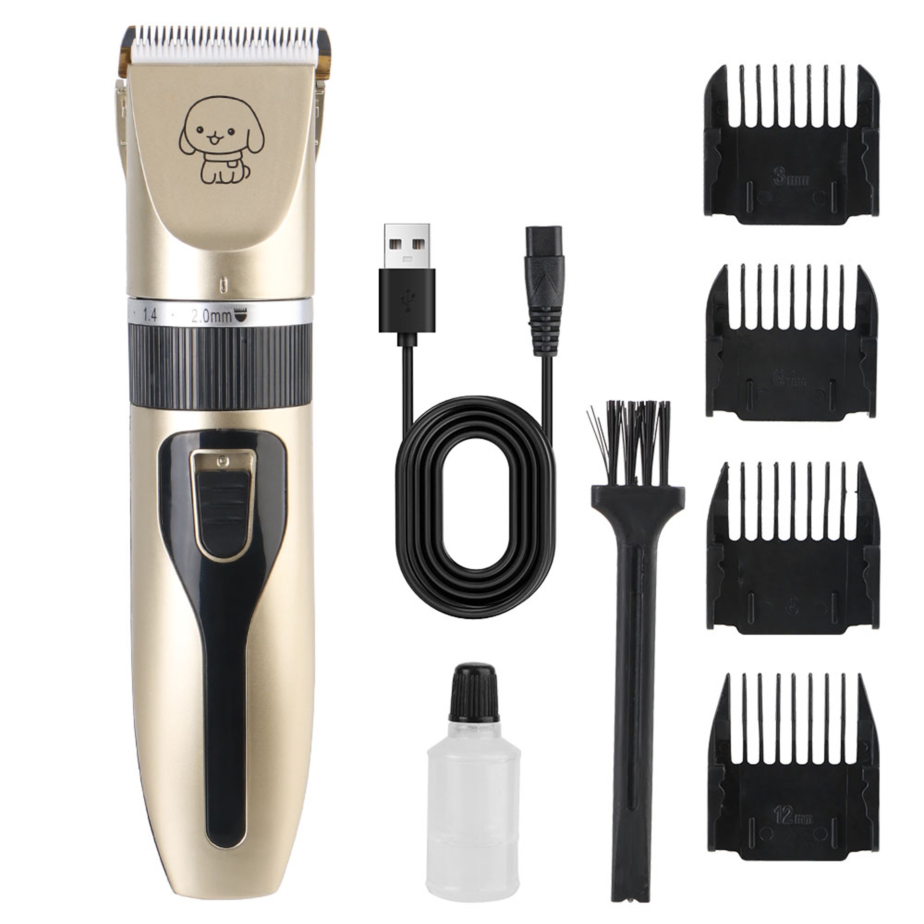 Professional Barber Grade Cordless Hair Cutting Machine And Trimmer Kit For Men 7