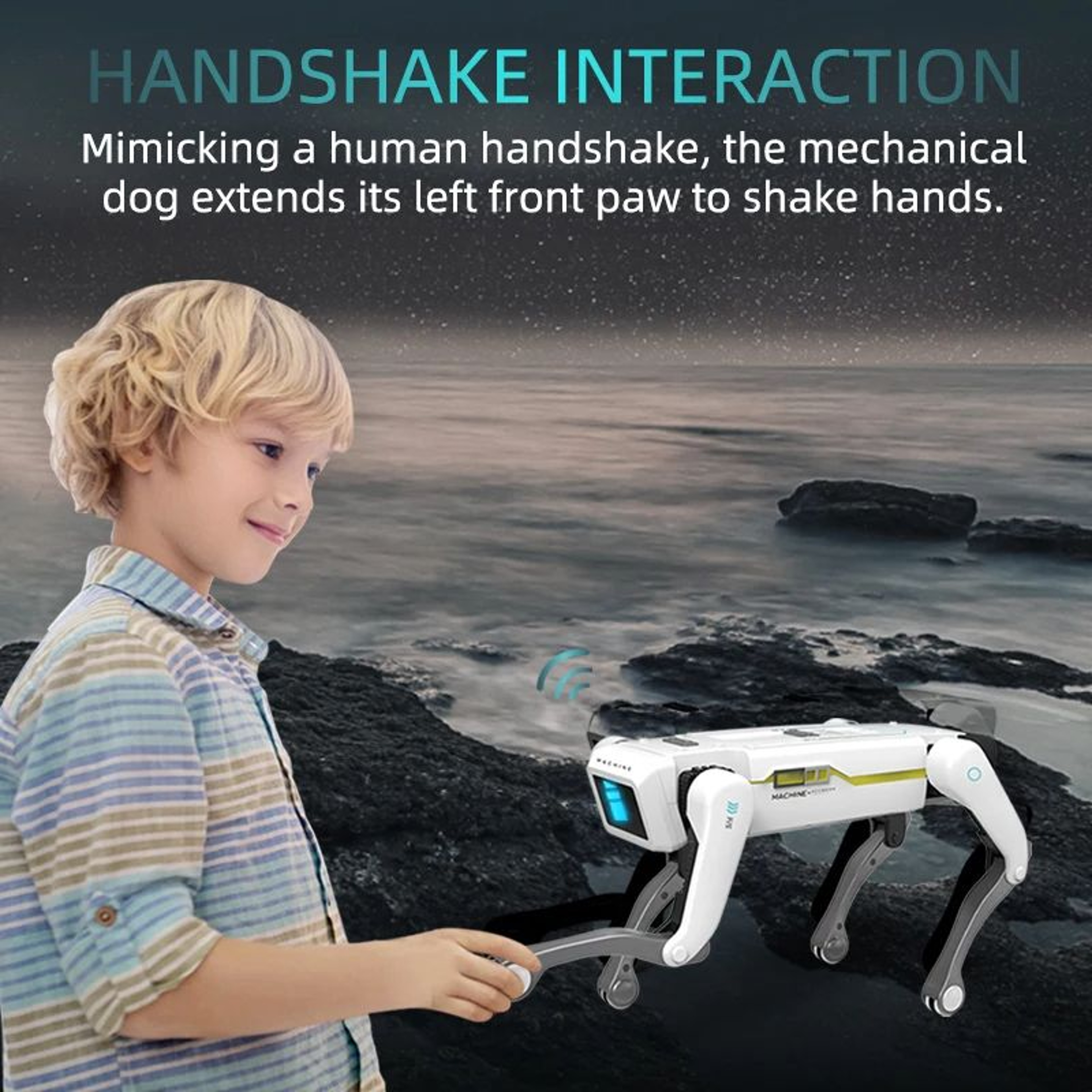 Electric RC Intelligent Robot Dog Multifunction Mechanical Bionic Smart Robot Toy With Turret Perfe