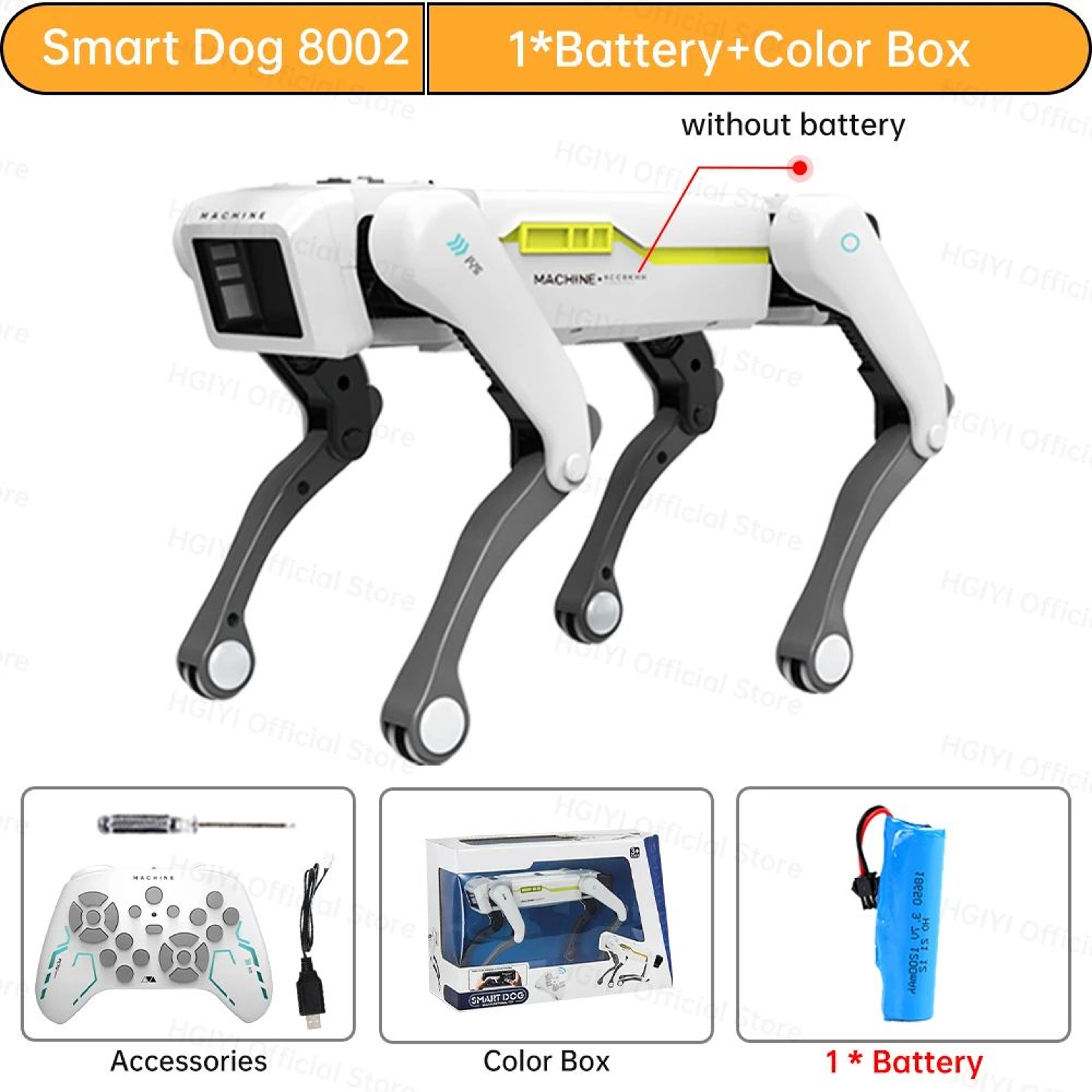 Electric RC Intelligent Robot Dog Multifunction Mechanical Bionic Smart Robot Toy With Turret Perfe
