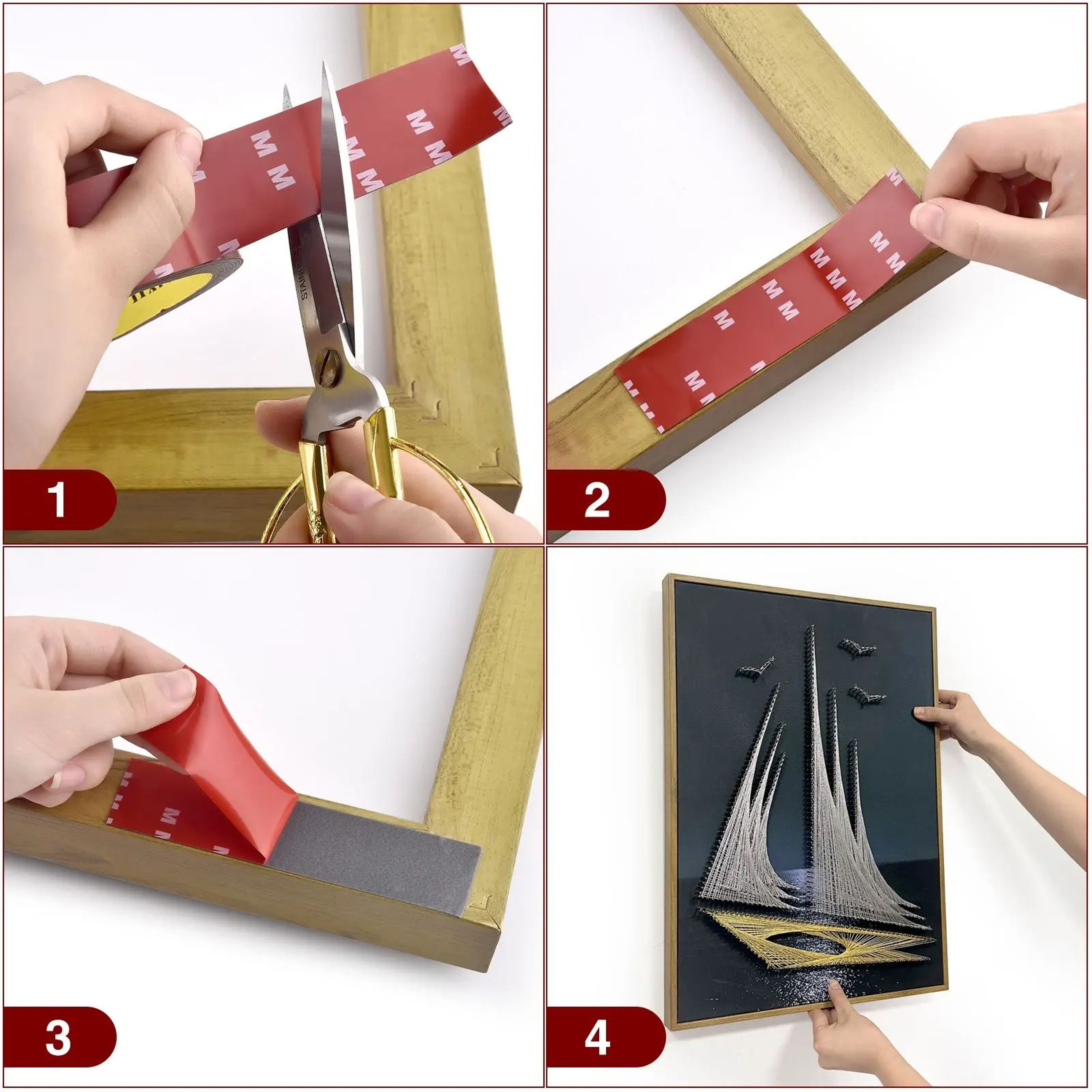 Strong Double Sided Adhesive Tape High Viscosity Automotive Mounting Tape High Temp Resistant Acryl 3