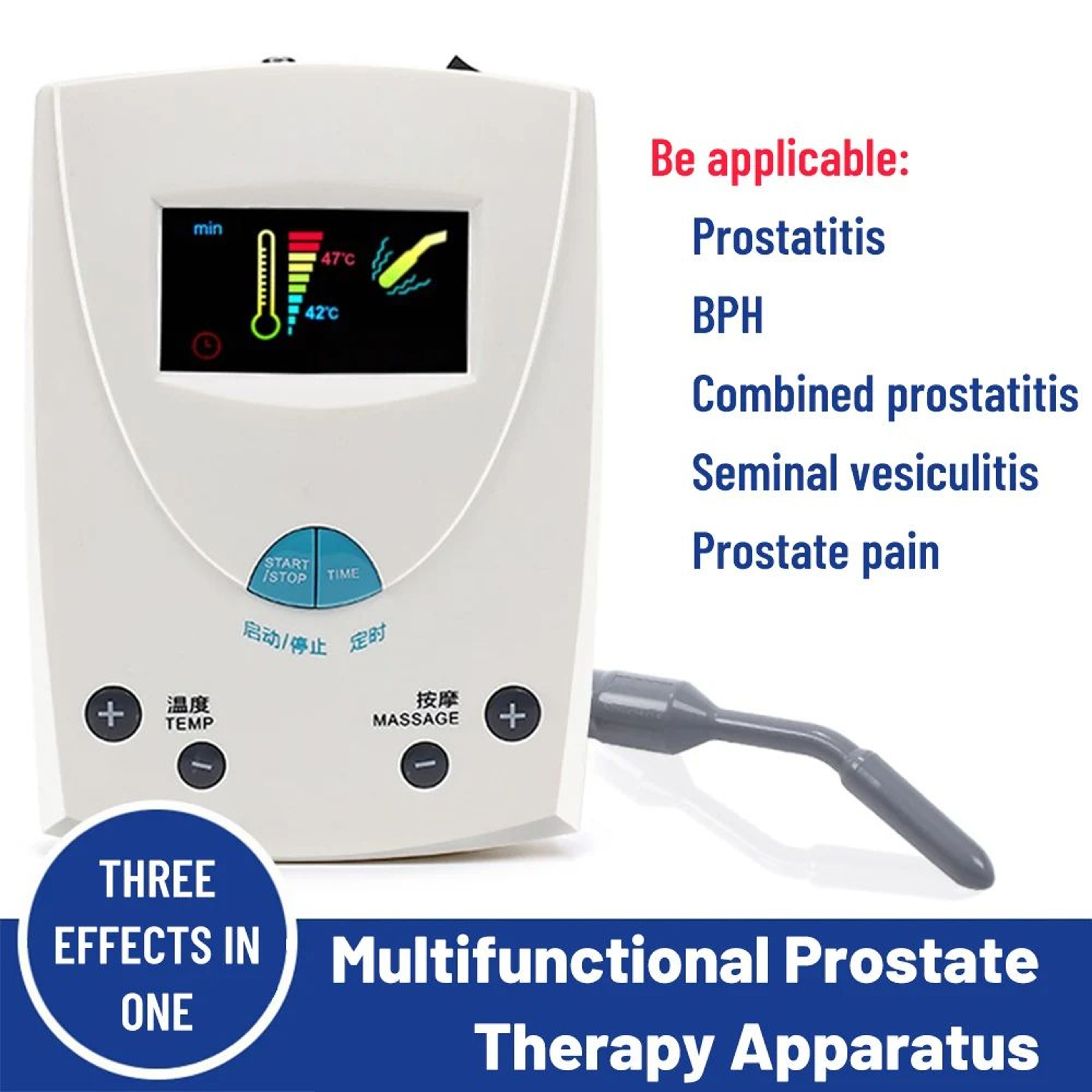 Prostate Massager Magnet Heating Therapy Device For Prostate Stimulation Inflammation Relief Anal R