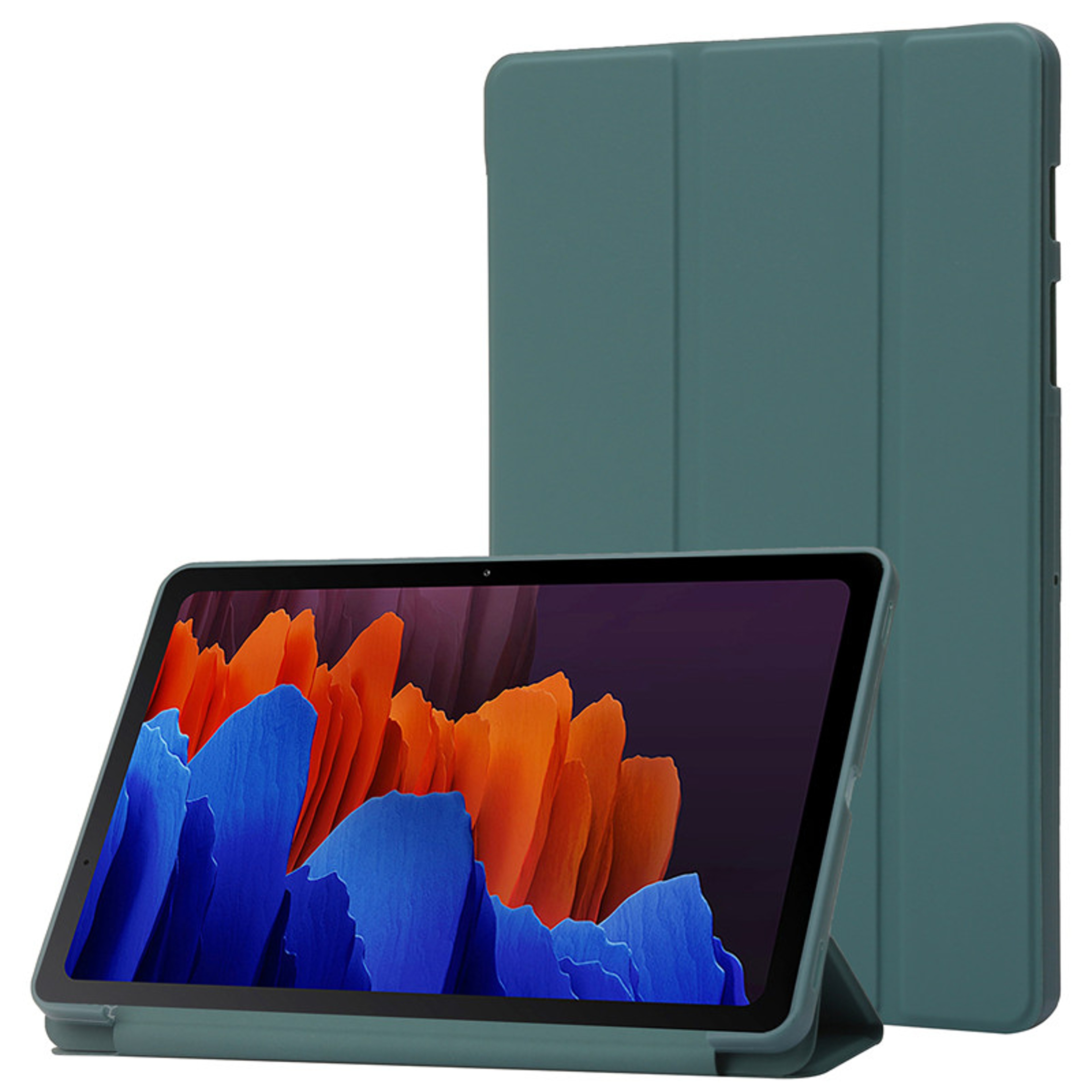 Samsung Tab A9 Plus Case, Trifold Leather Cover with Stand, Soft Back Funda Coque for Galaxy Tab A9+ Table – view 2