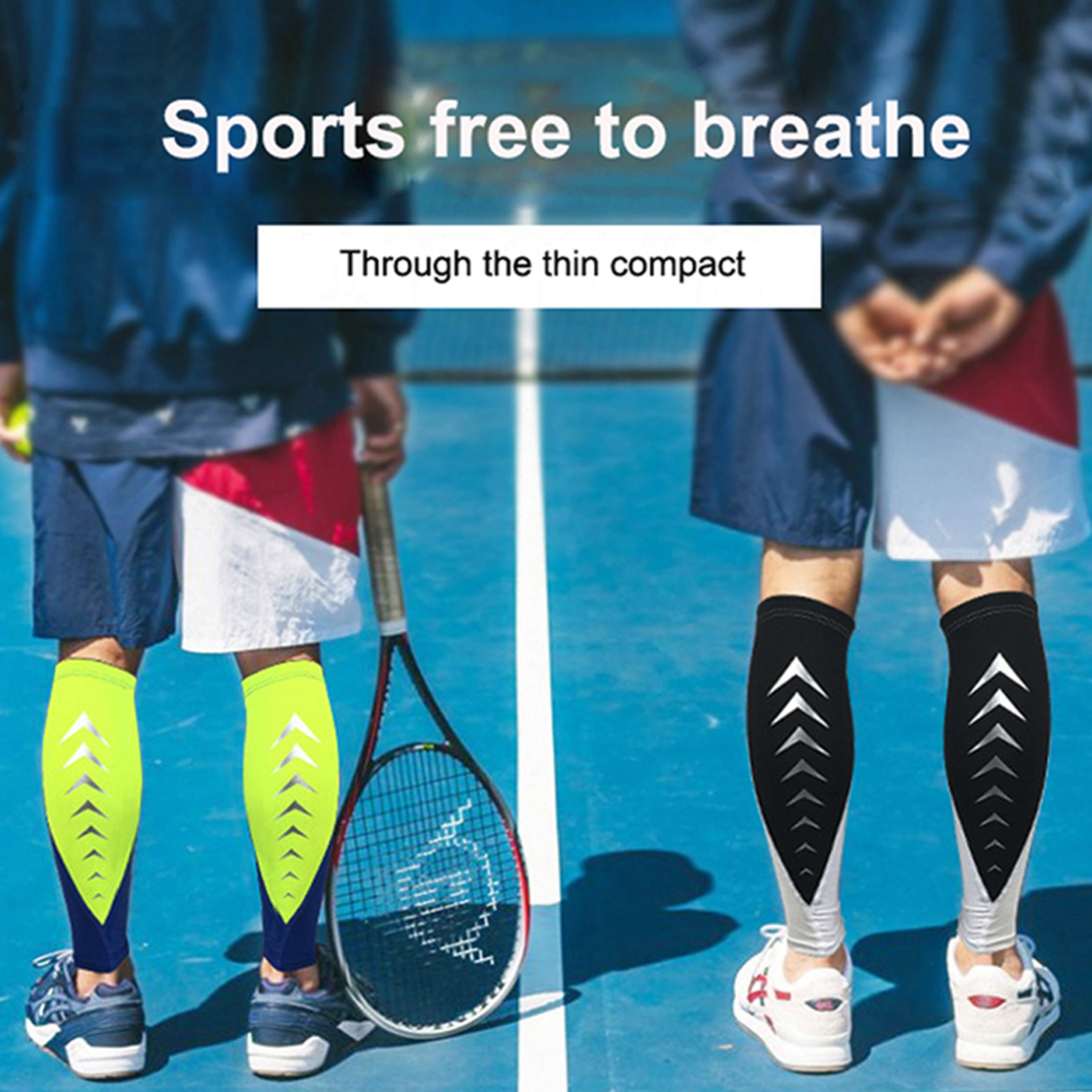 Sport Compression Calf Sleeves 1Pcs, Running Calf Guards, Leg Compression Sock for Shin Splint and Varicose Vein Relief – view 4