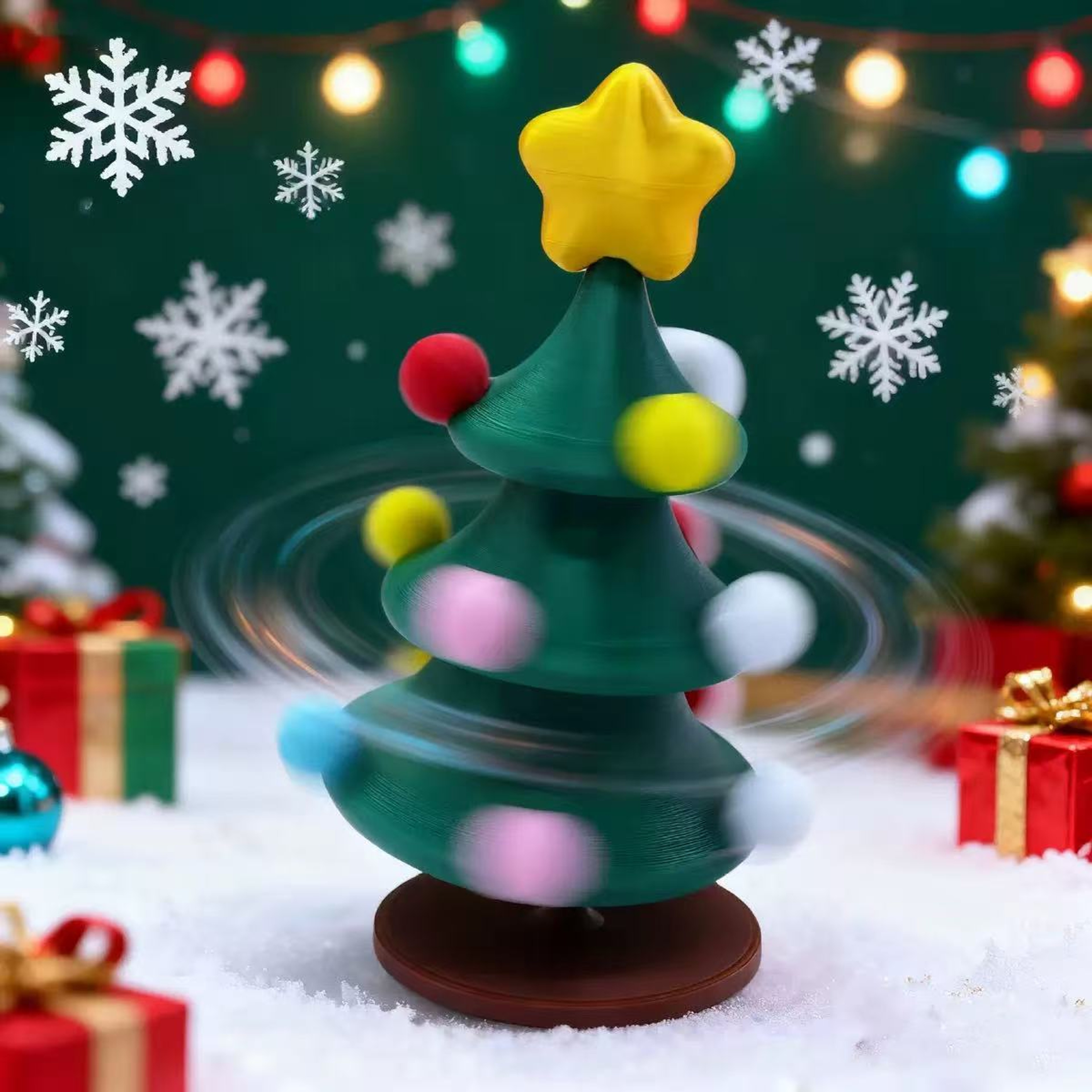 Dancing Rotating Christmas Gift Desktop Christmas Decoration Christmas Tree Toy Ornamen Party Favor 1