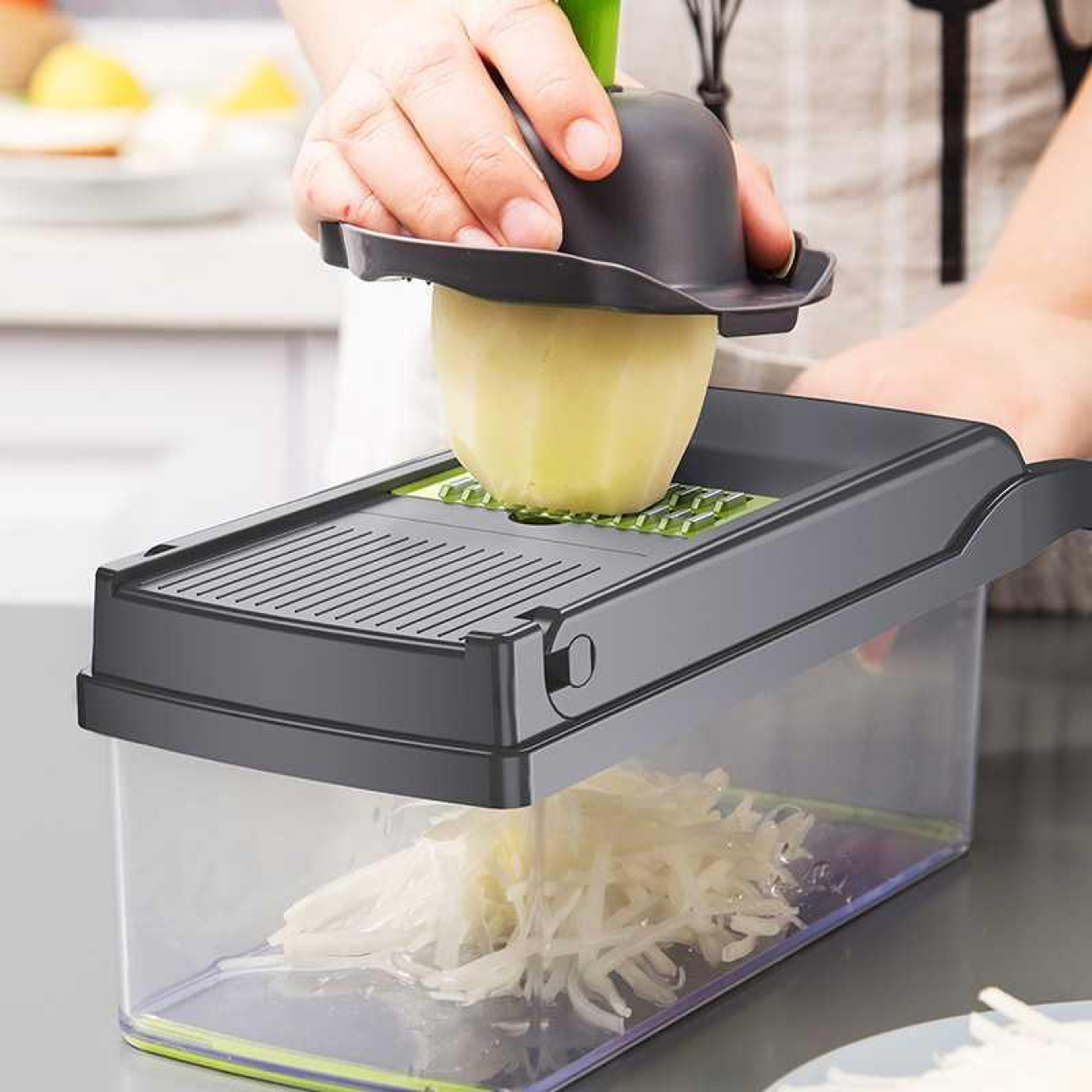 Valentine's Gift Safe Hand Guard Vegetable Cutter, for Cooking Together. 33x12cm, Shows Your Care – view 4
