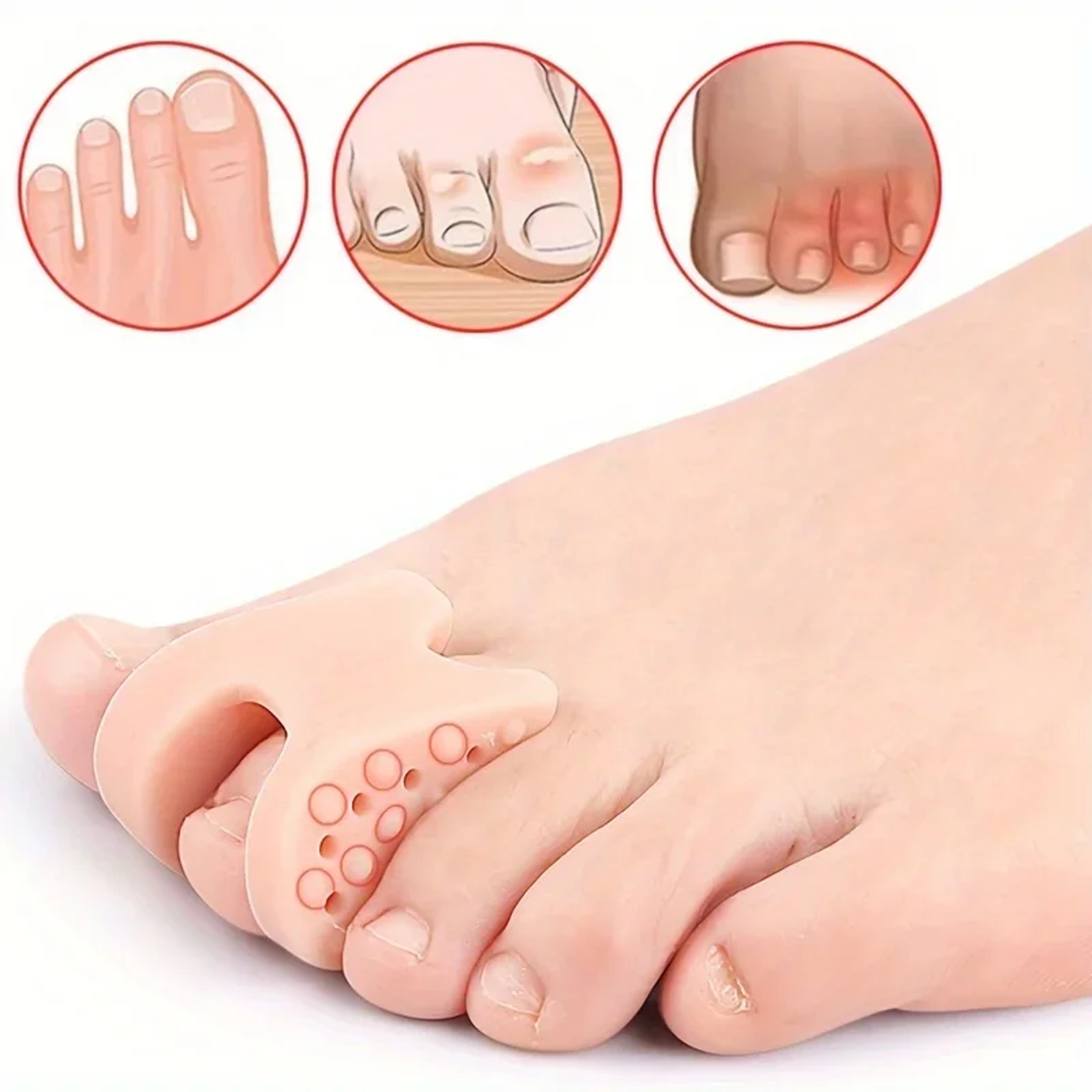 Big Toe Spacer, Soft Rubber Toe Spacers for Men and Women, Toe Pad for Everyday Use – view 3
