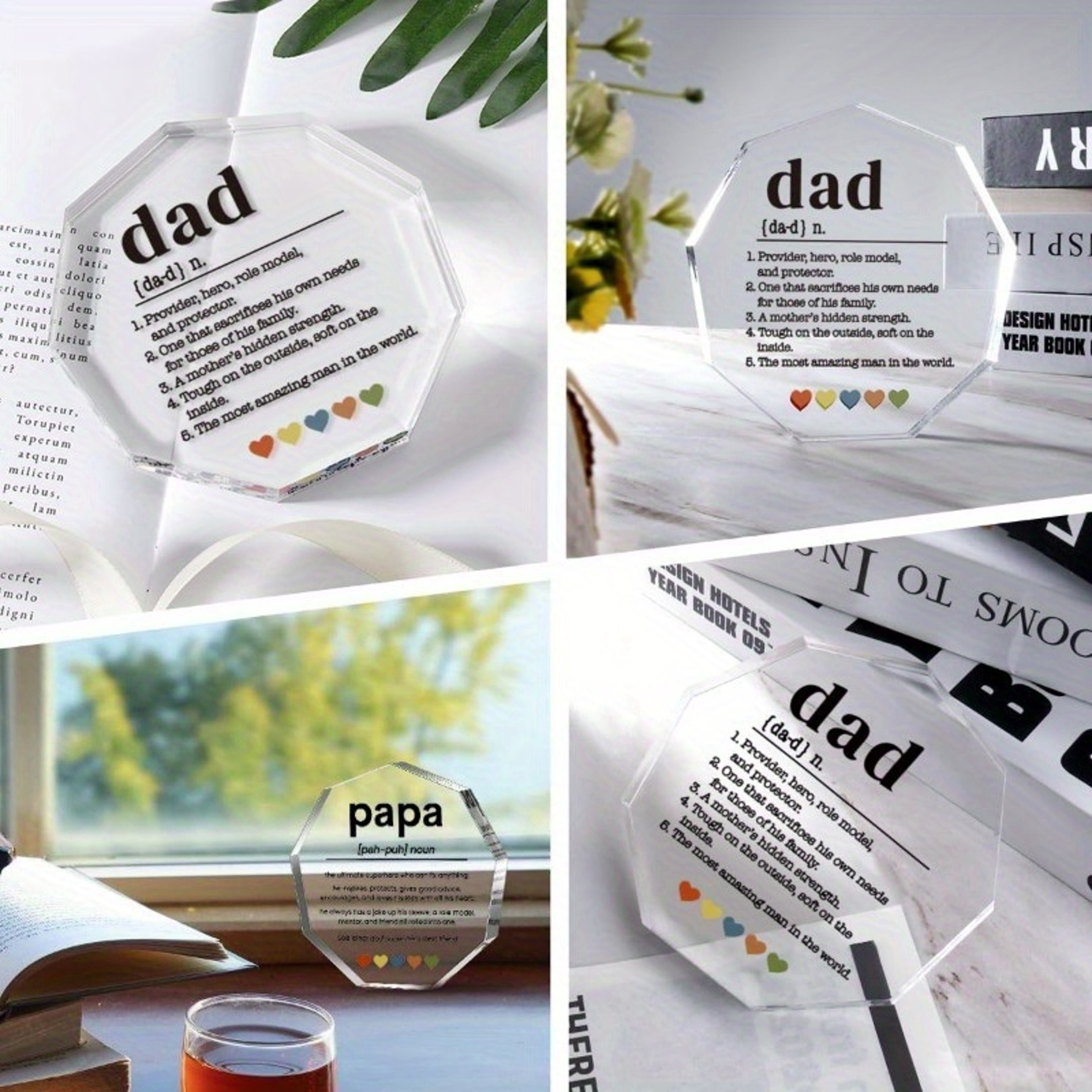 Dad Definition Acrylic Keepsake Sign Heartfelt Gift for Dad, Stepdad & Bonus Dad – view 2