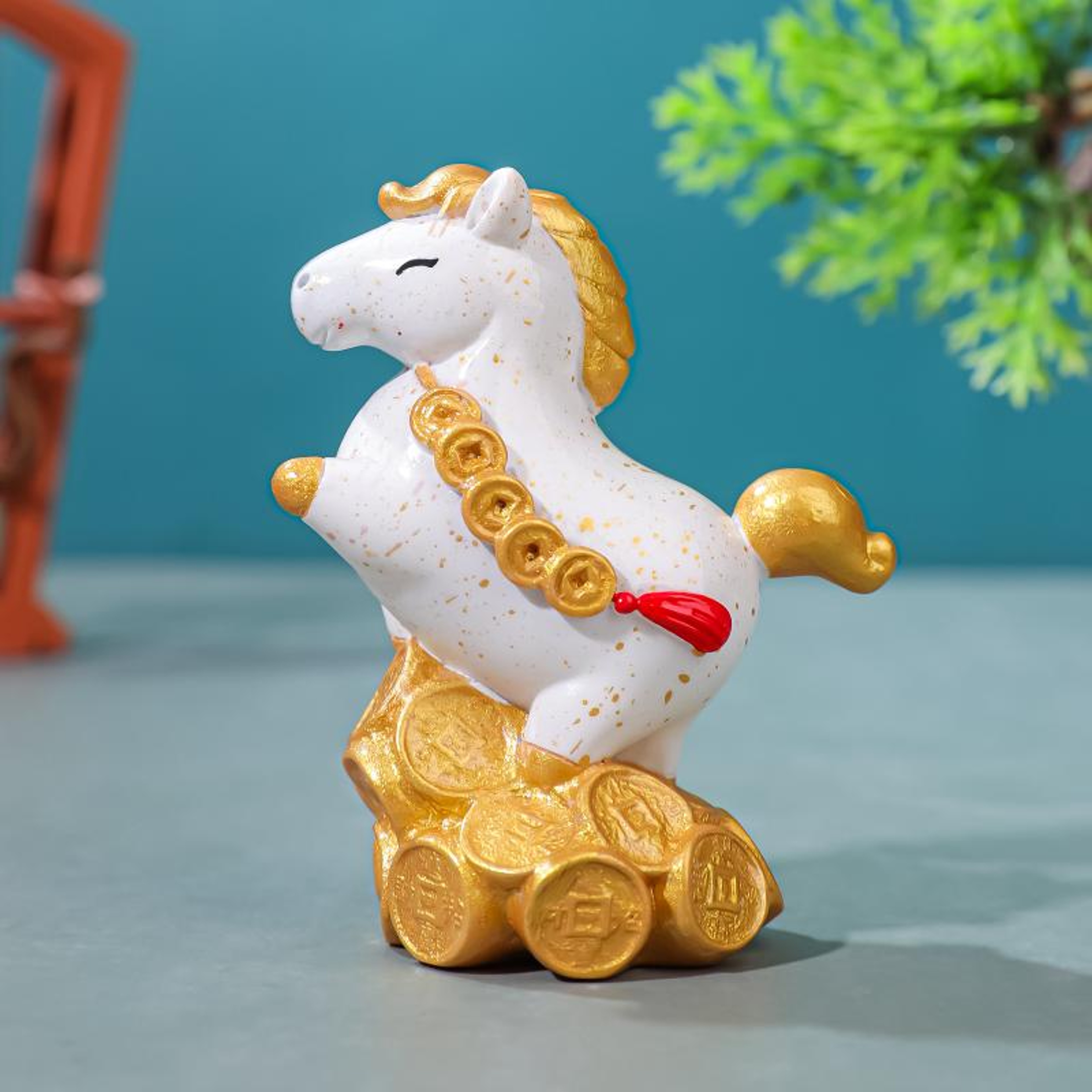 Vintage Zodiac Horse Sculpture, Sunbeam Horse Crystal Figurine Feng Shui, Decorative Item for Home and Office – view 8
