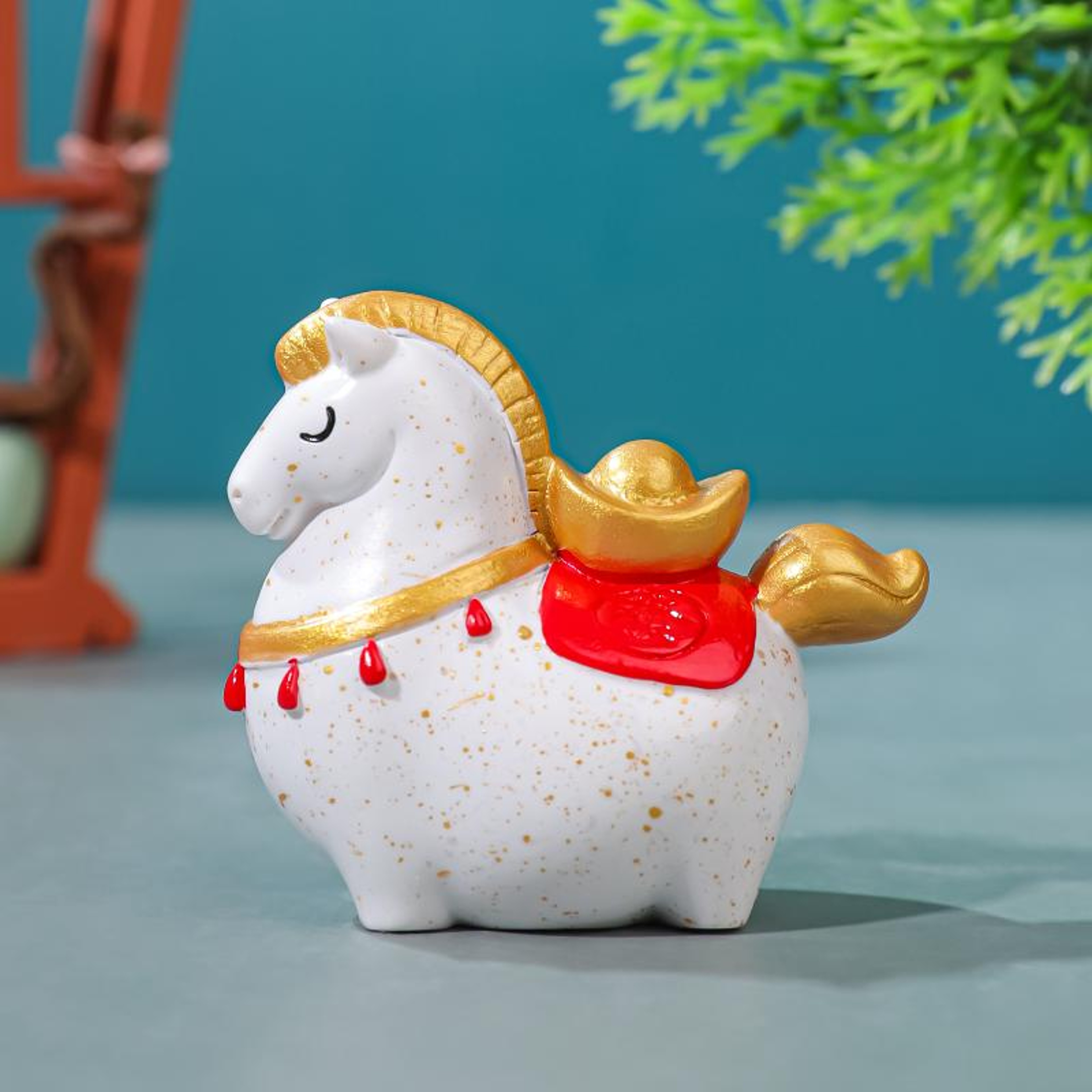 Vintage Zodiac Horse Sculpture, Sunbeam Horse Crystal Figurine Feng Shui, Decorative Item for Home and Office – view 9