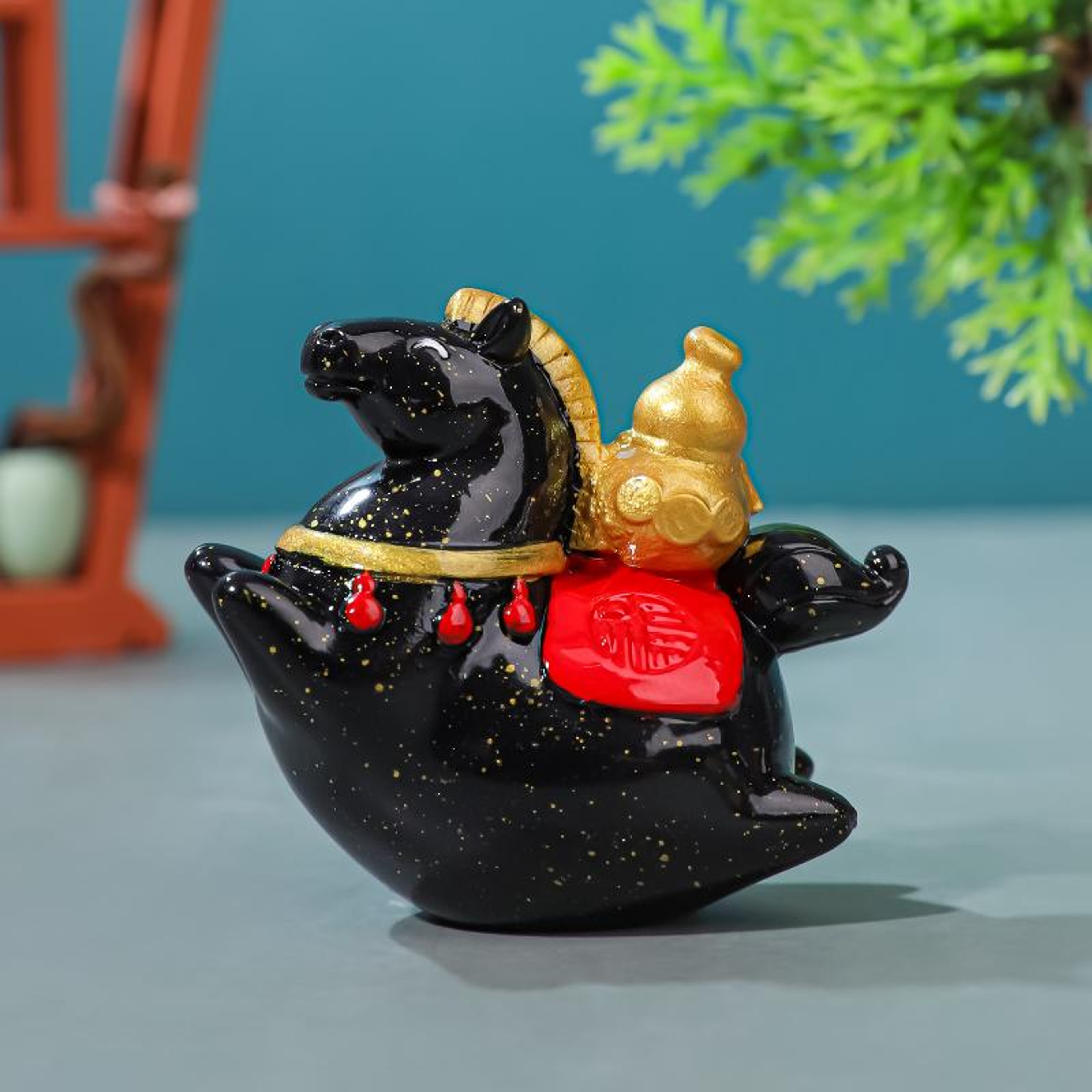 Vintage Zodiac Horse Sculpture, Sunbeam Horse Crystal Figurine Feng Shui, Decorative Item for Home and Office – view 11