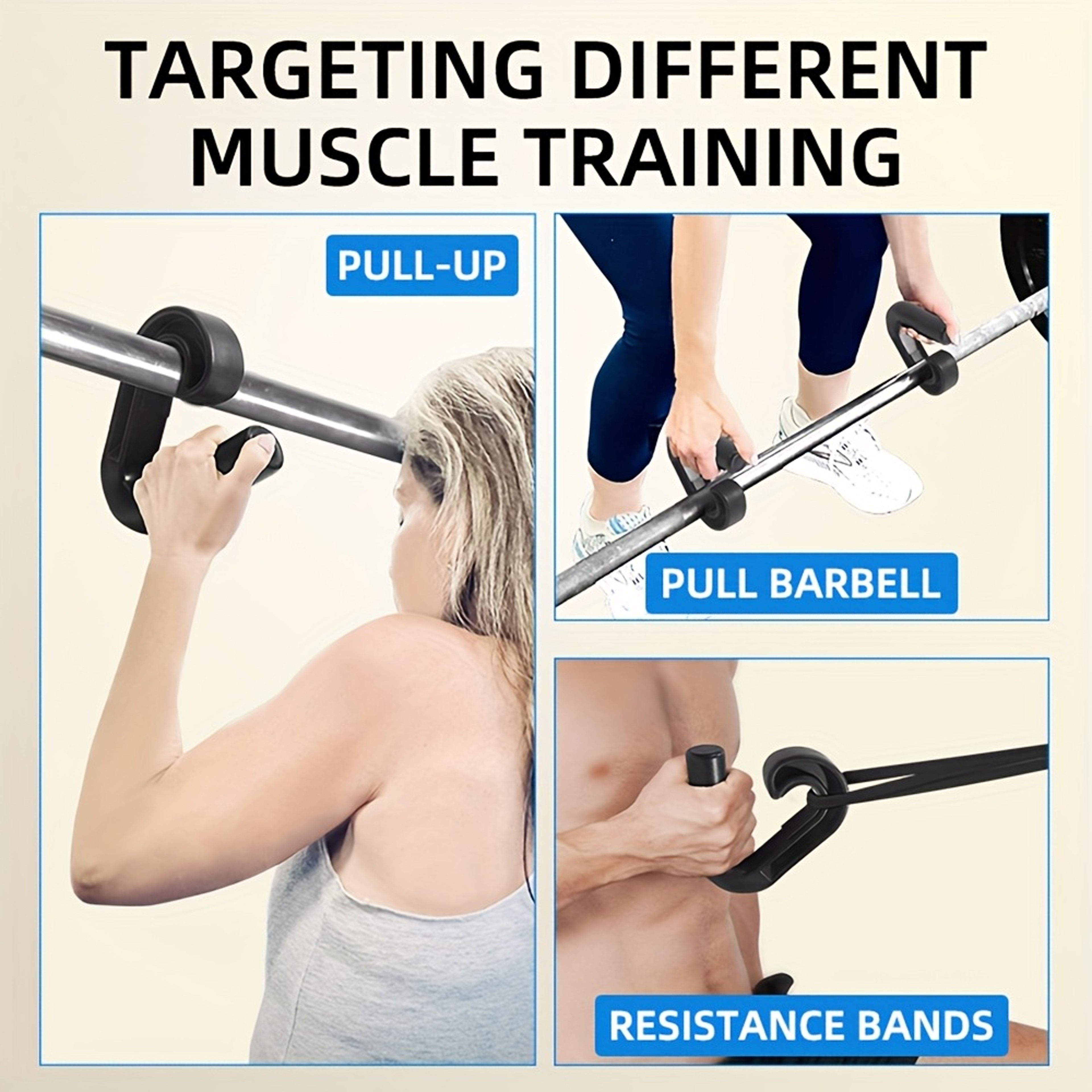 Multi-Functional Hook Handles, High Strength Nylon Grips with Non-Slip Design for Pull Down Machines – view 3