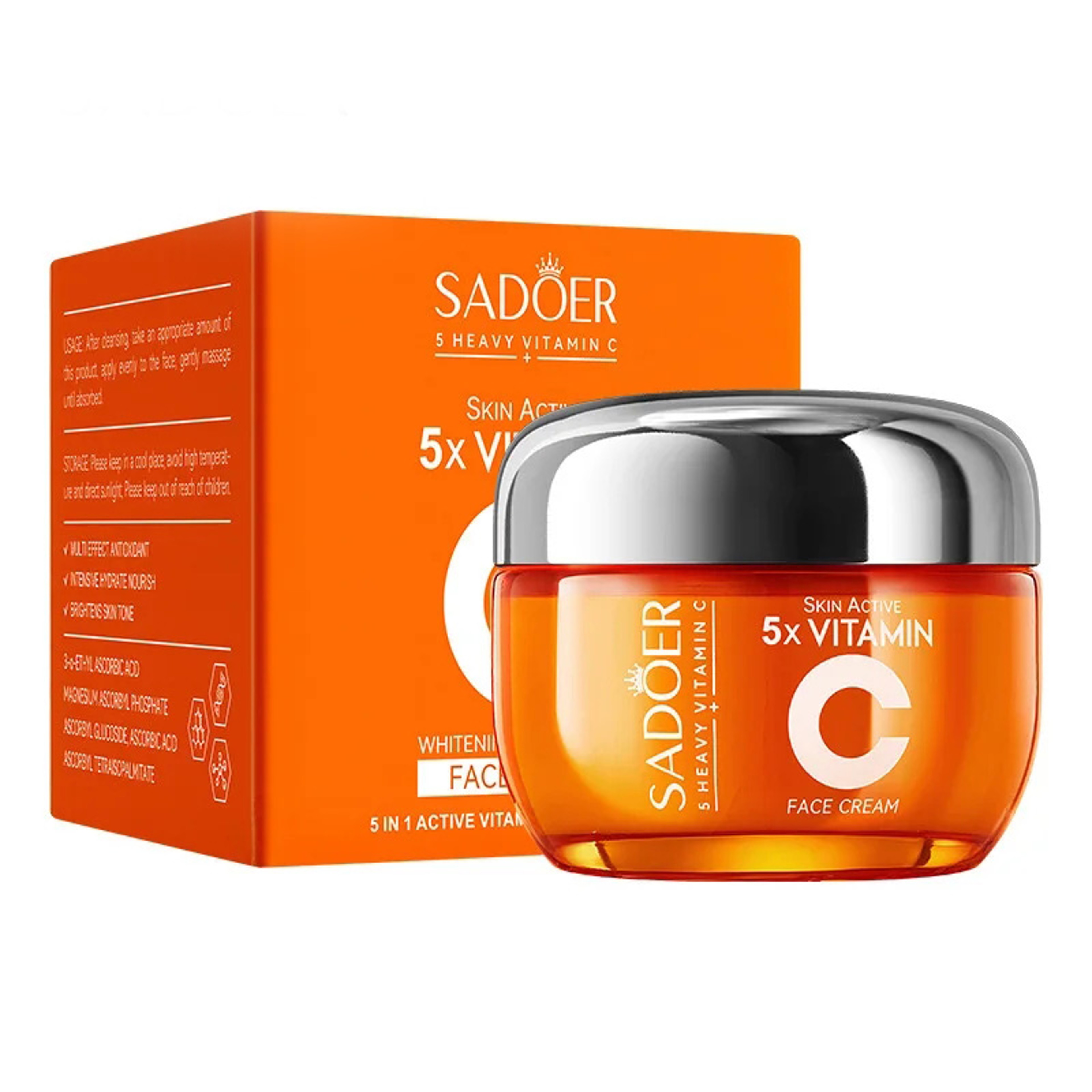 Hydrating Vitamin C Face Cream for Brightening, Firming, and Moisturizing Skin – view 7