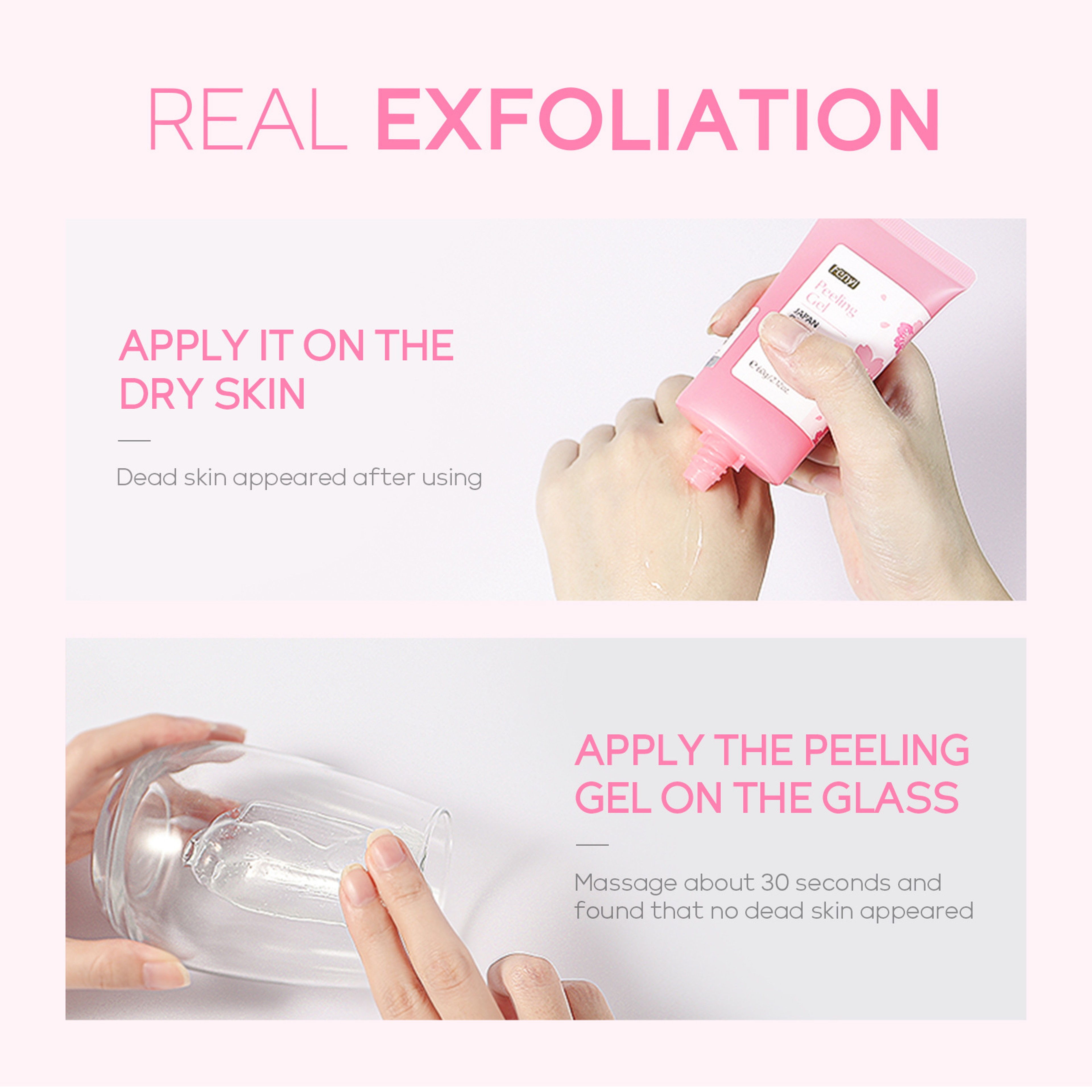 Facial Exfoliating Cherry Blossom Peeling Gel, Moisturizing Tender Body Cleansing Skin Care – view 4