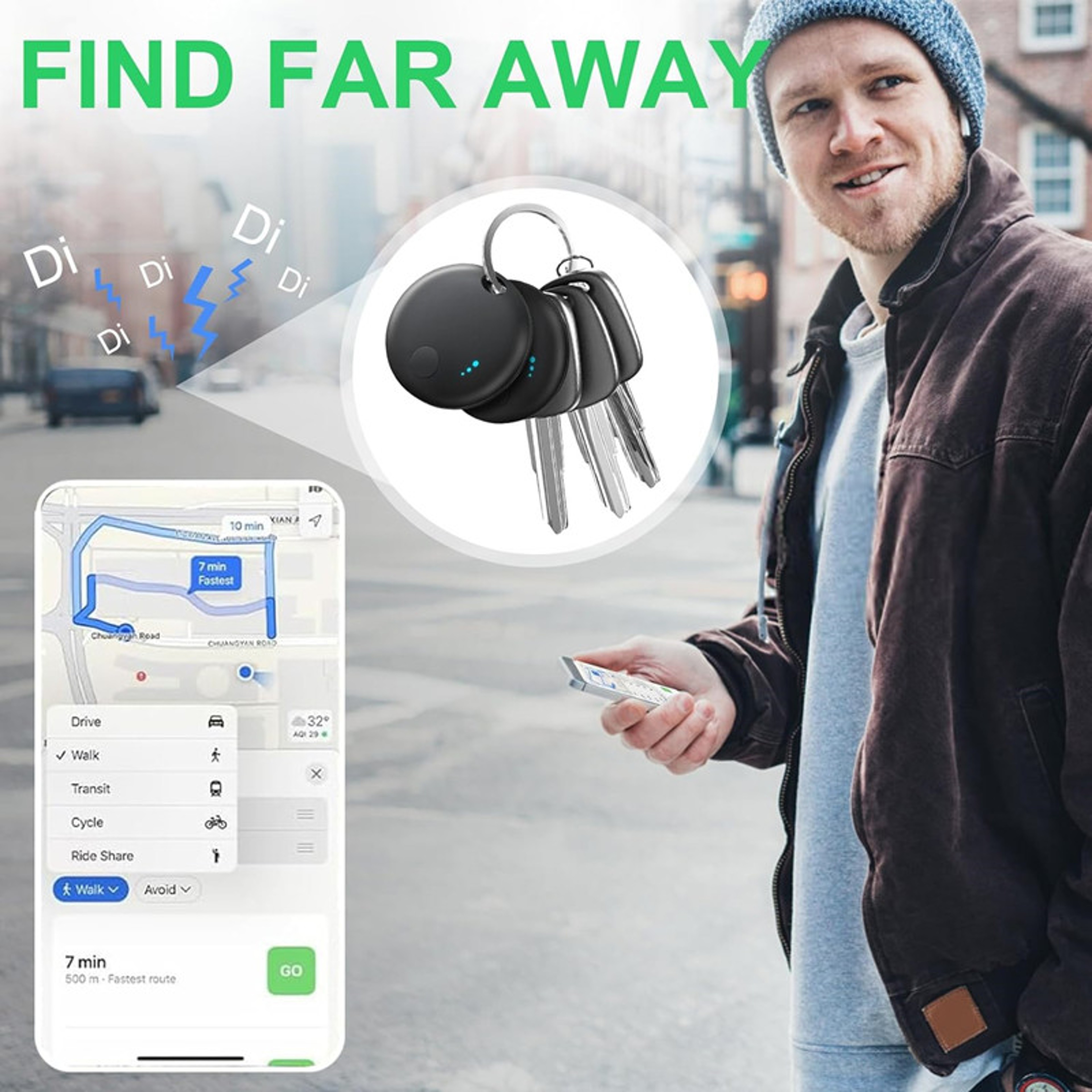 Find My Hub Compatible Tags Locator Tracking Device Finder For IOS And Android 2