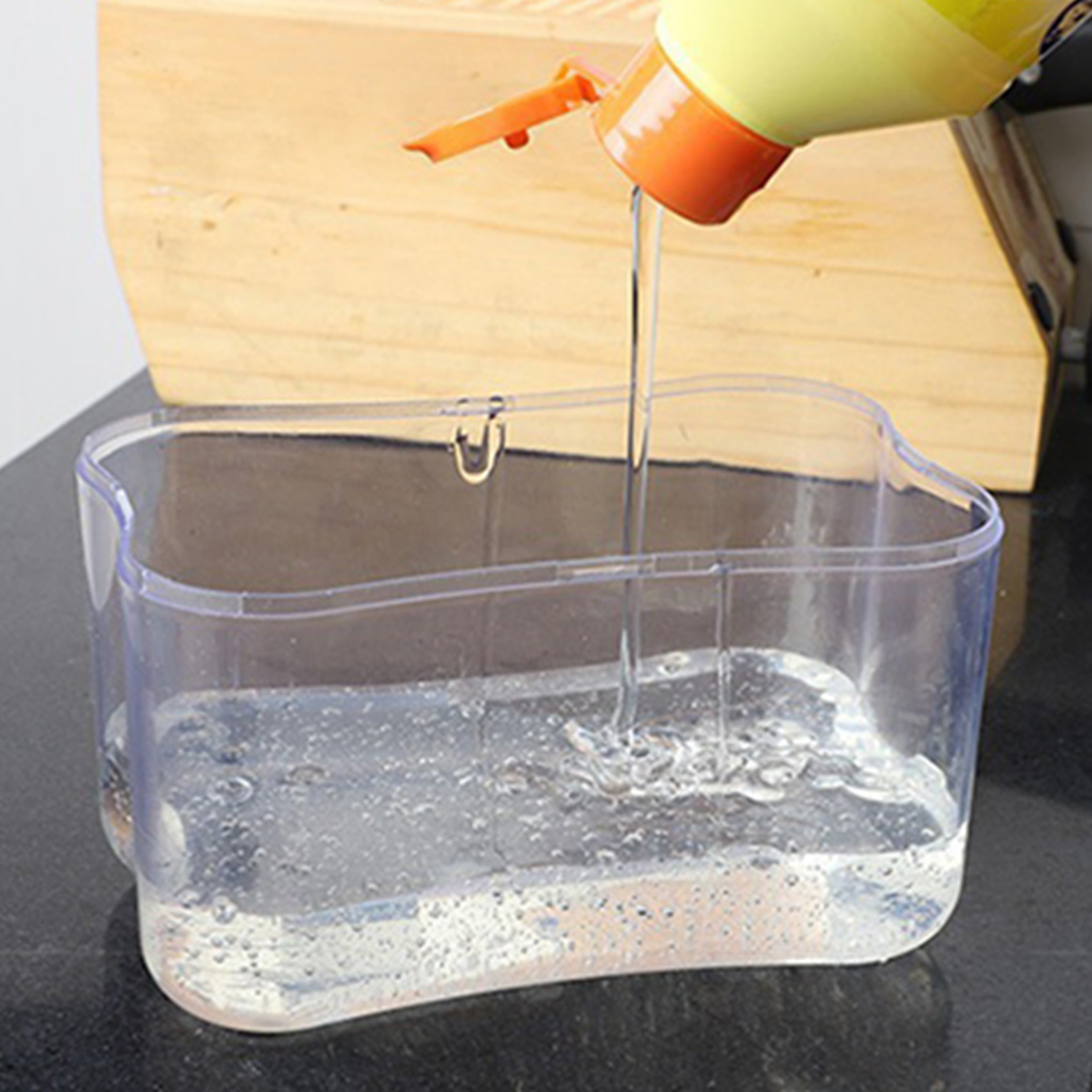 PressFlow Dish Soap Dispenser With Sponge Holder 2