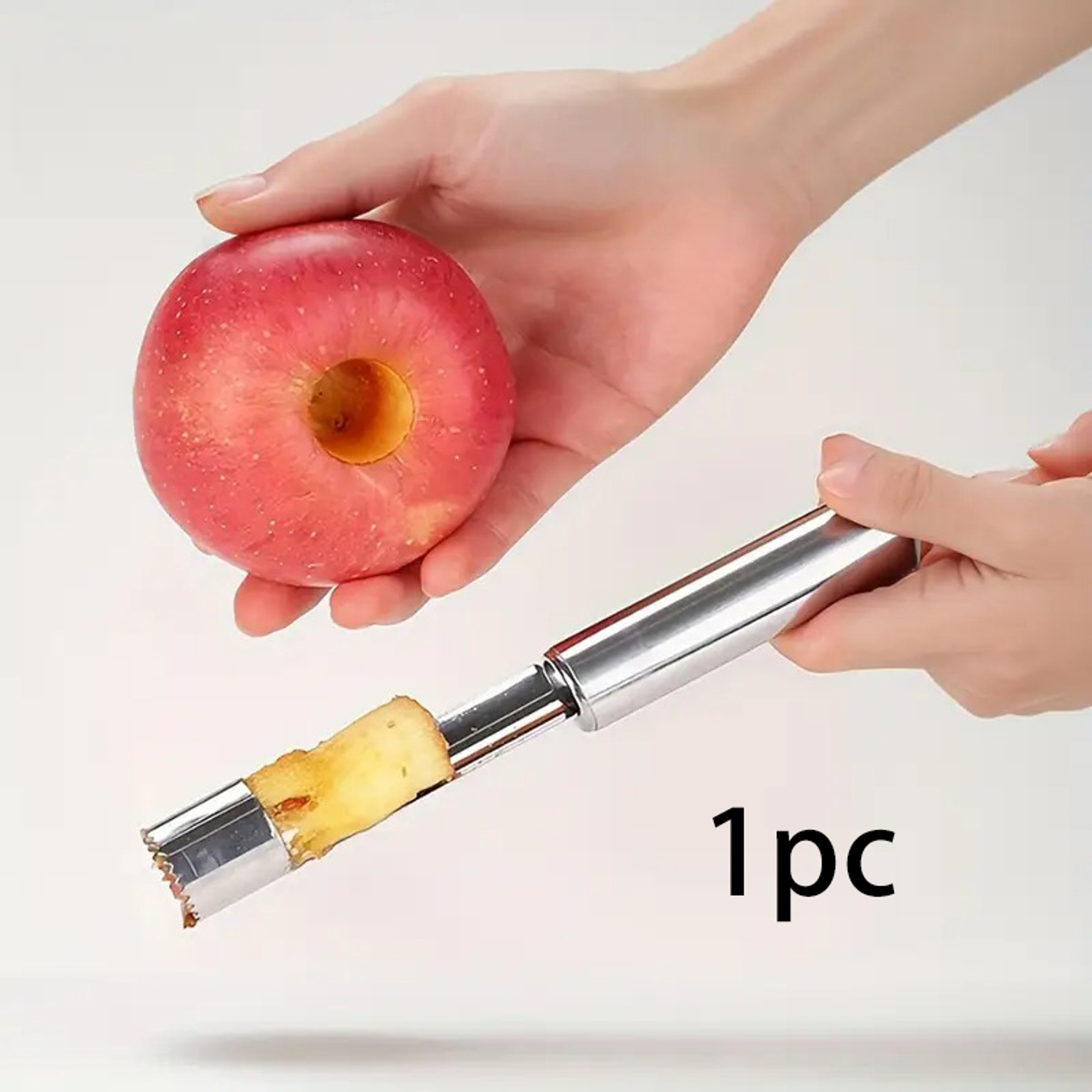 Premium Stainless Steel Apple Corer  Fruit Core Remover Easy High Speed Kitchen Coring Tool 4