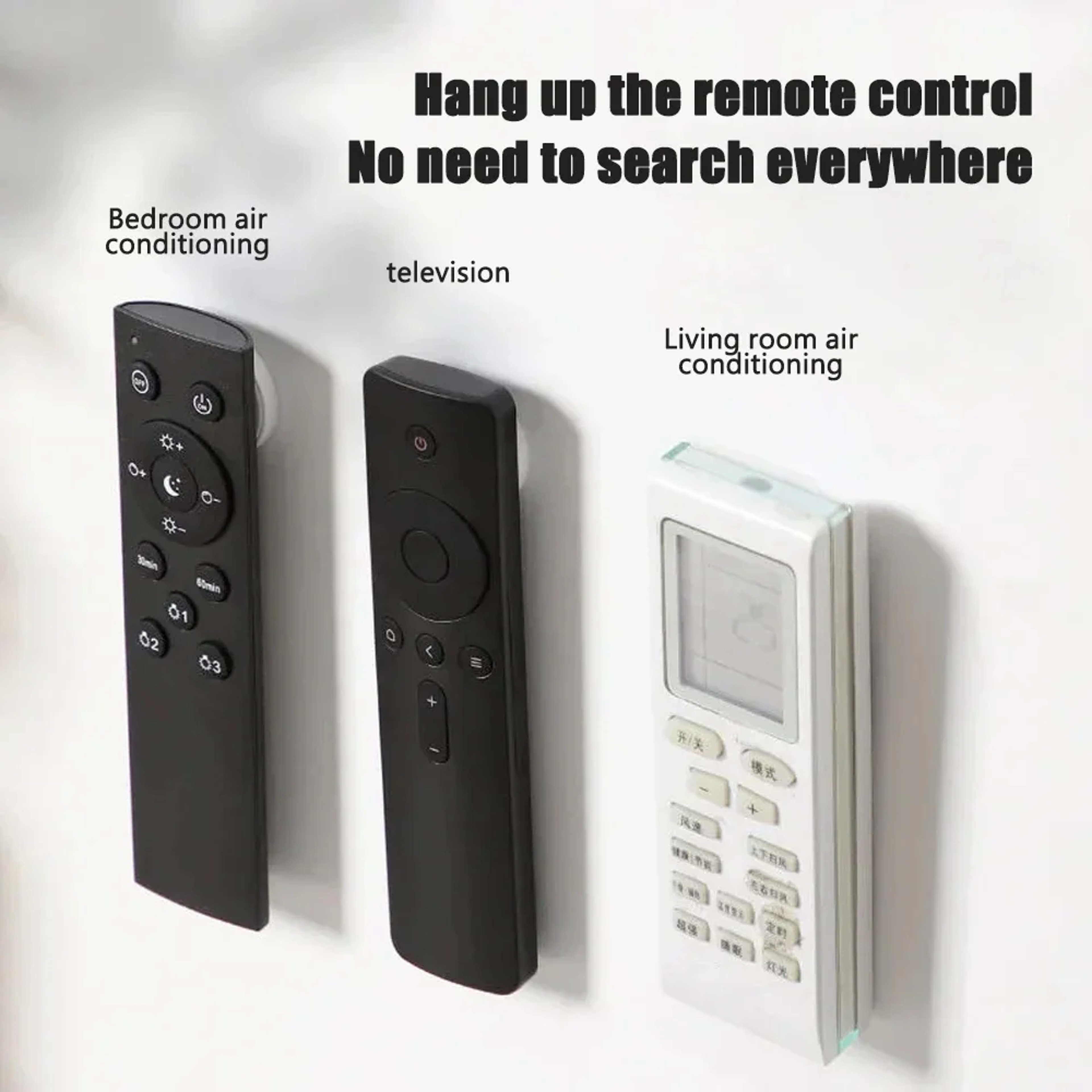 Magnetic Remote Control Holder  Wall Mounted Organizer Strong Fridge Magnet Hook Storage Rack 2