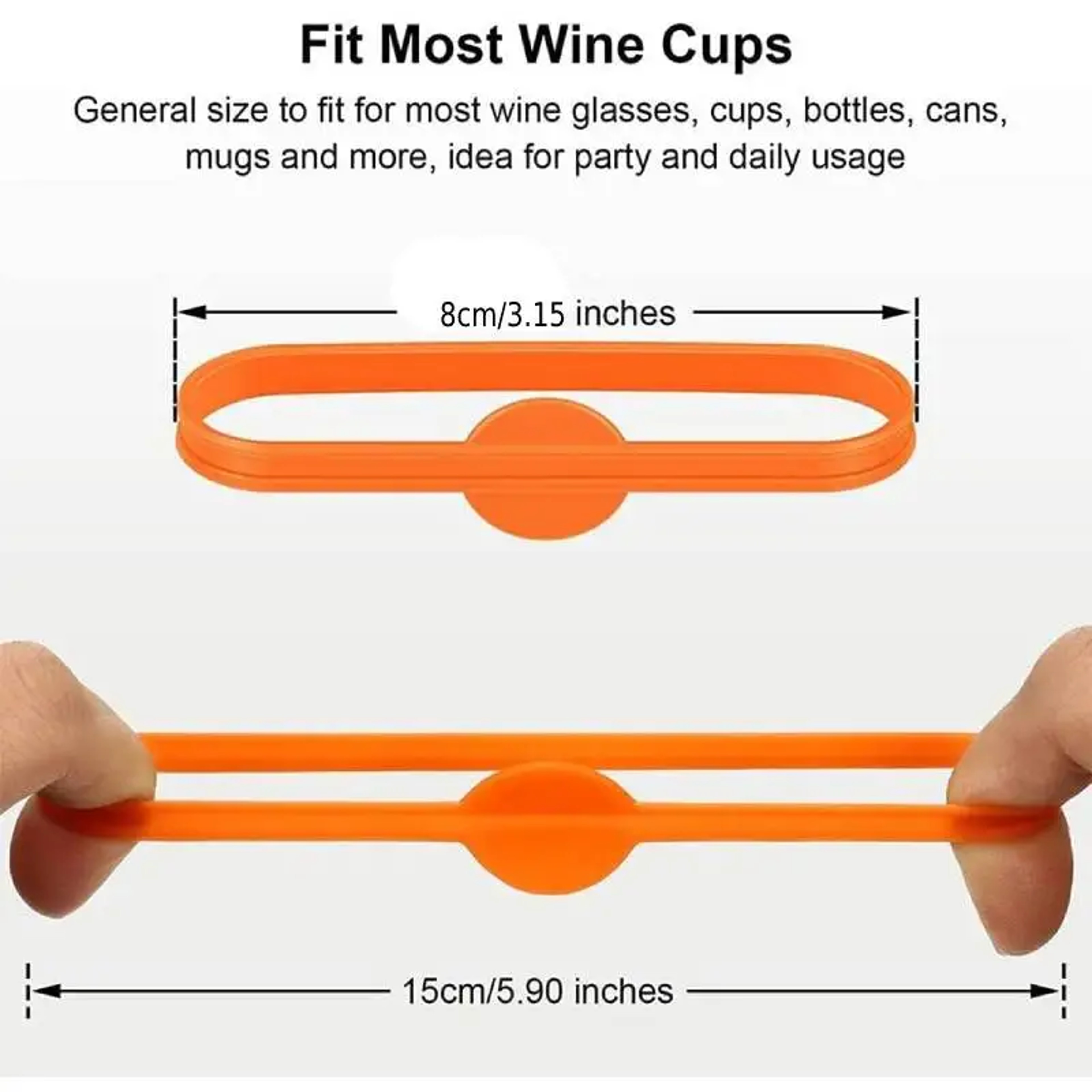 Silicone Drink Marker Charms Set For Wine Glasses And Cups Reusable Wine Glass Markers 6