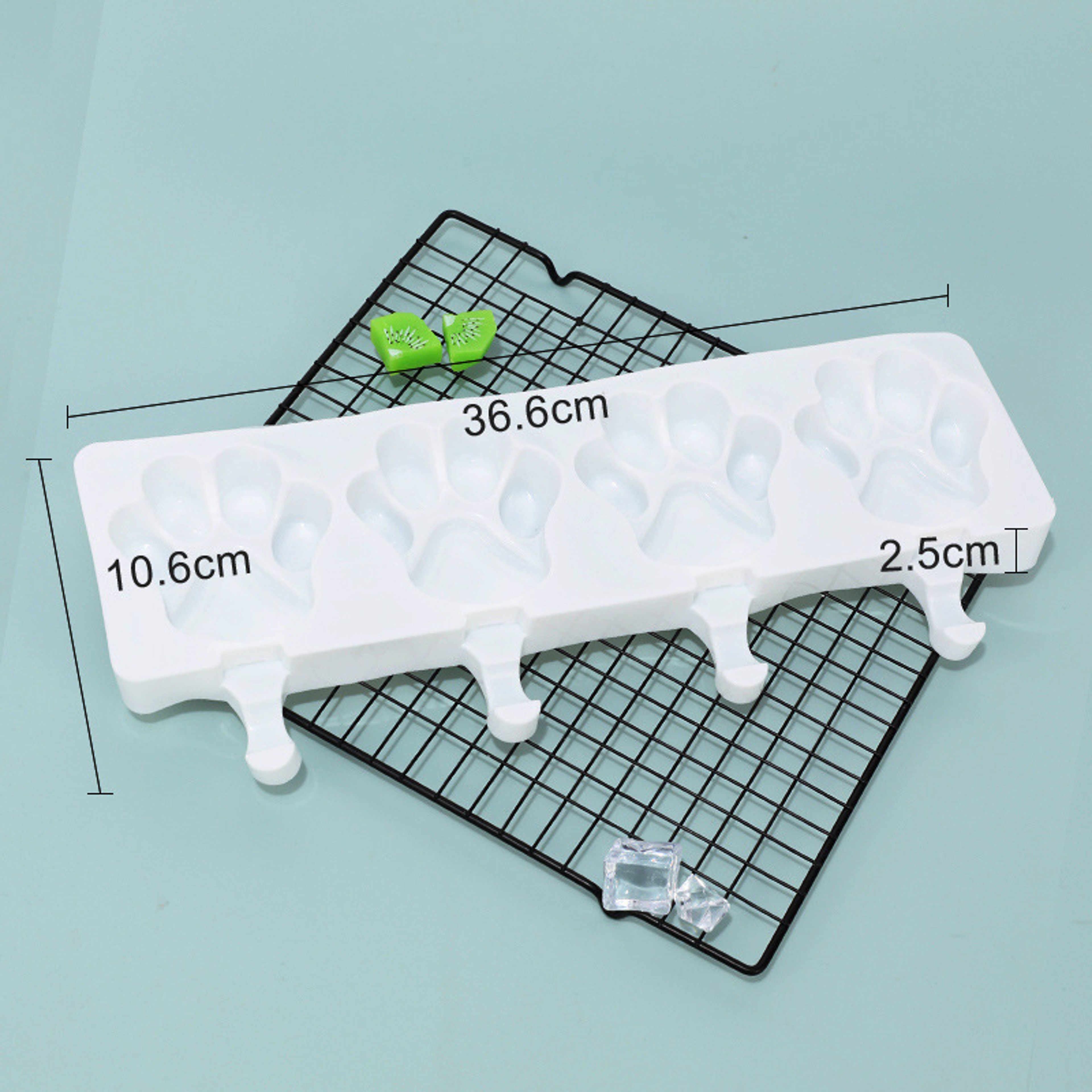 Dog Paw Silicone Popsicle Mold For Ice Cream Ice Cubes  Frozen Treats 7
