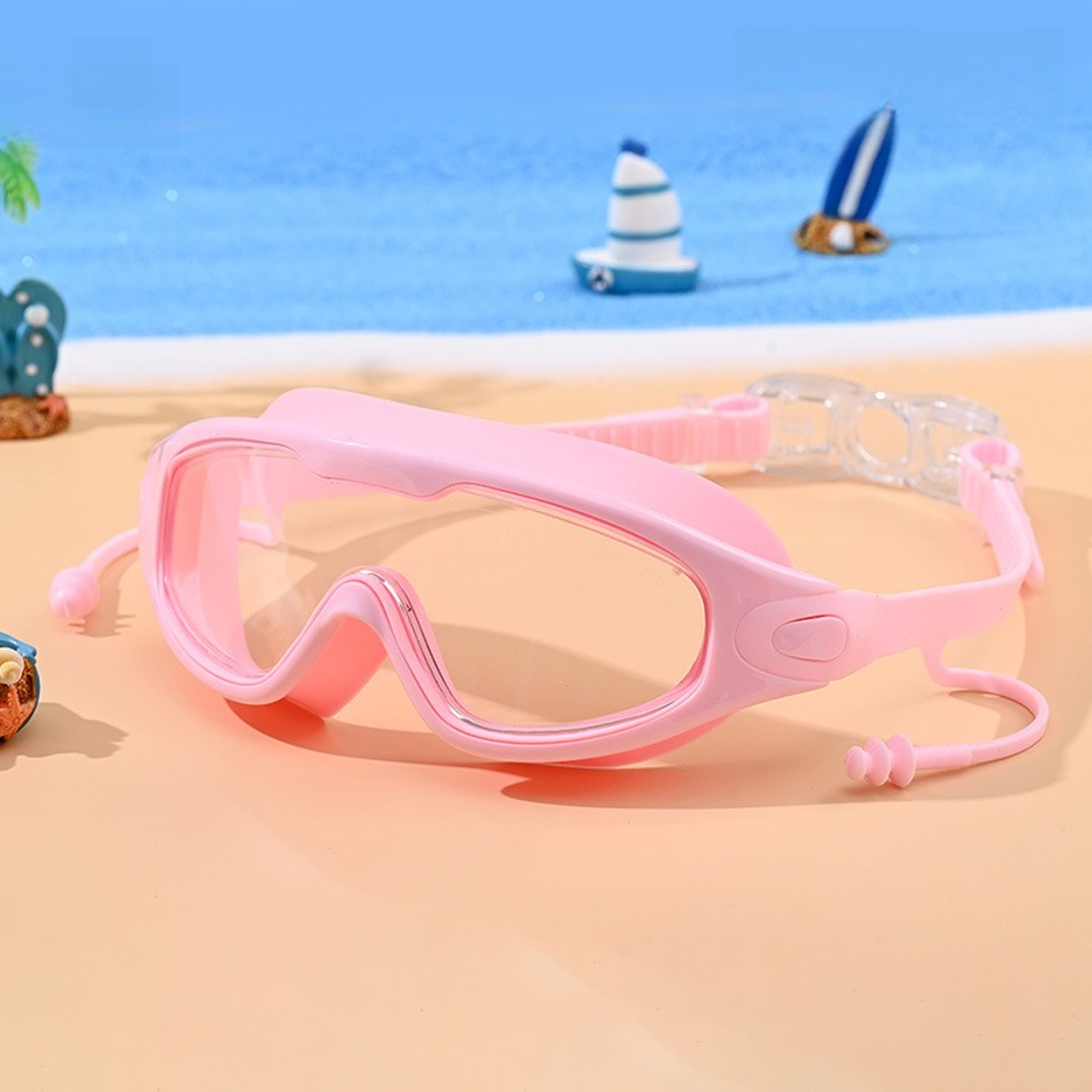 Crystal Clear Kids Swimming Goggles With Anti Fog Wide View Lenses 3