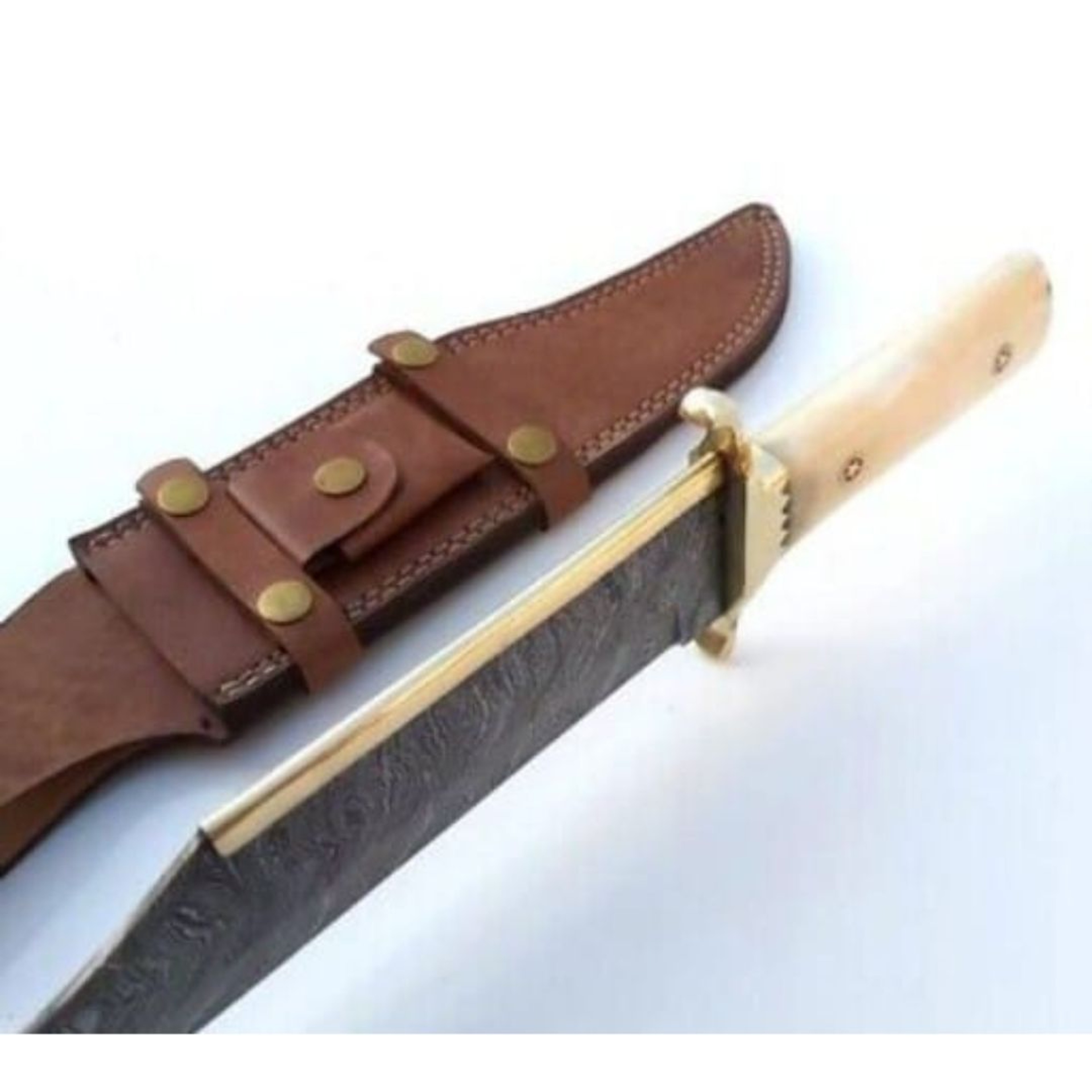 Handmade Bowie knife Camel Bone Handle Survival Bowie Knife Outdoor Camping Knife Gift For Him Special Knife – view 3